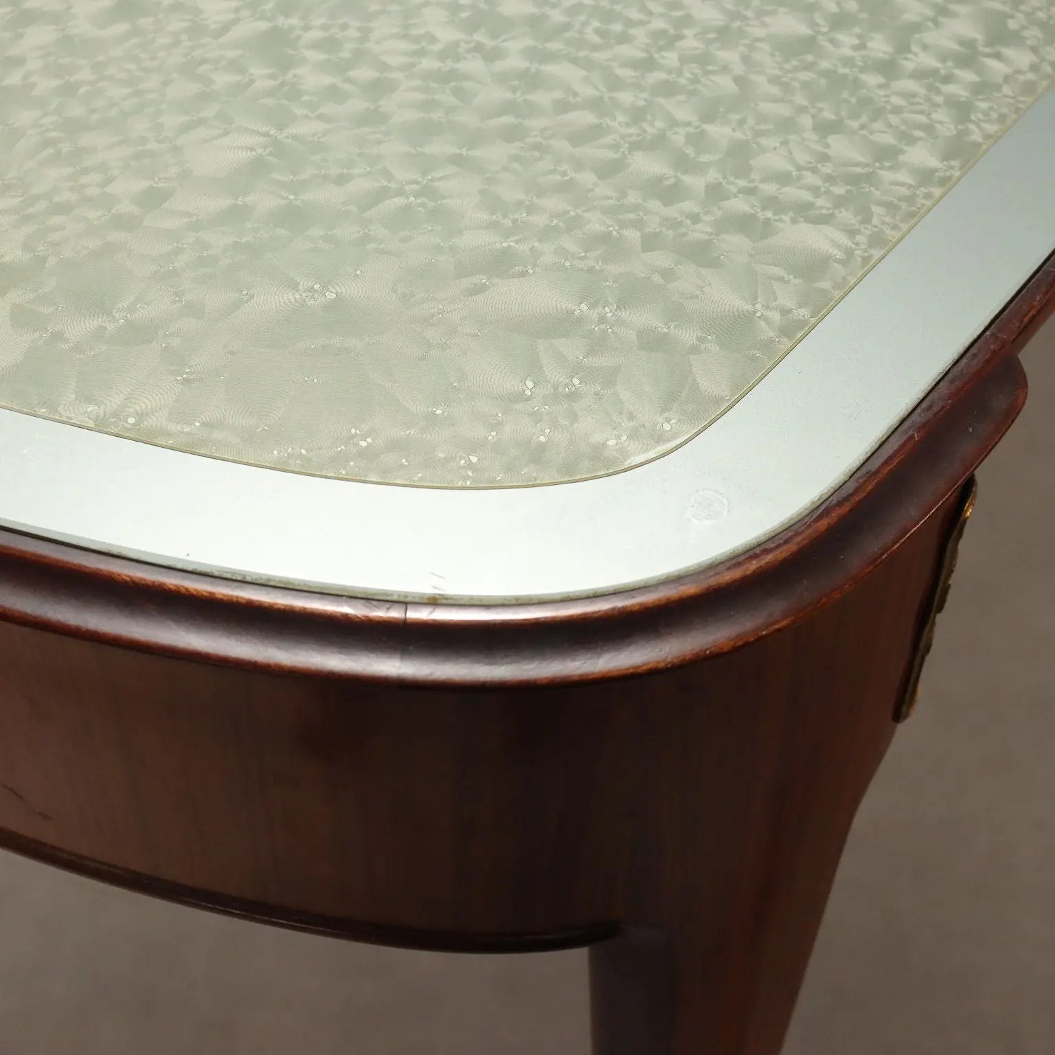 Vintage Dining Table Mahogany Veneer Design Italy 1950s | Modernism | Tables