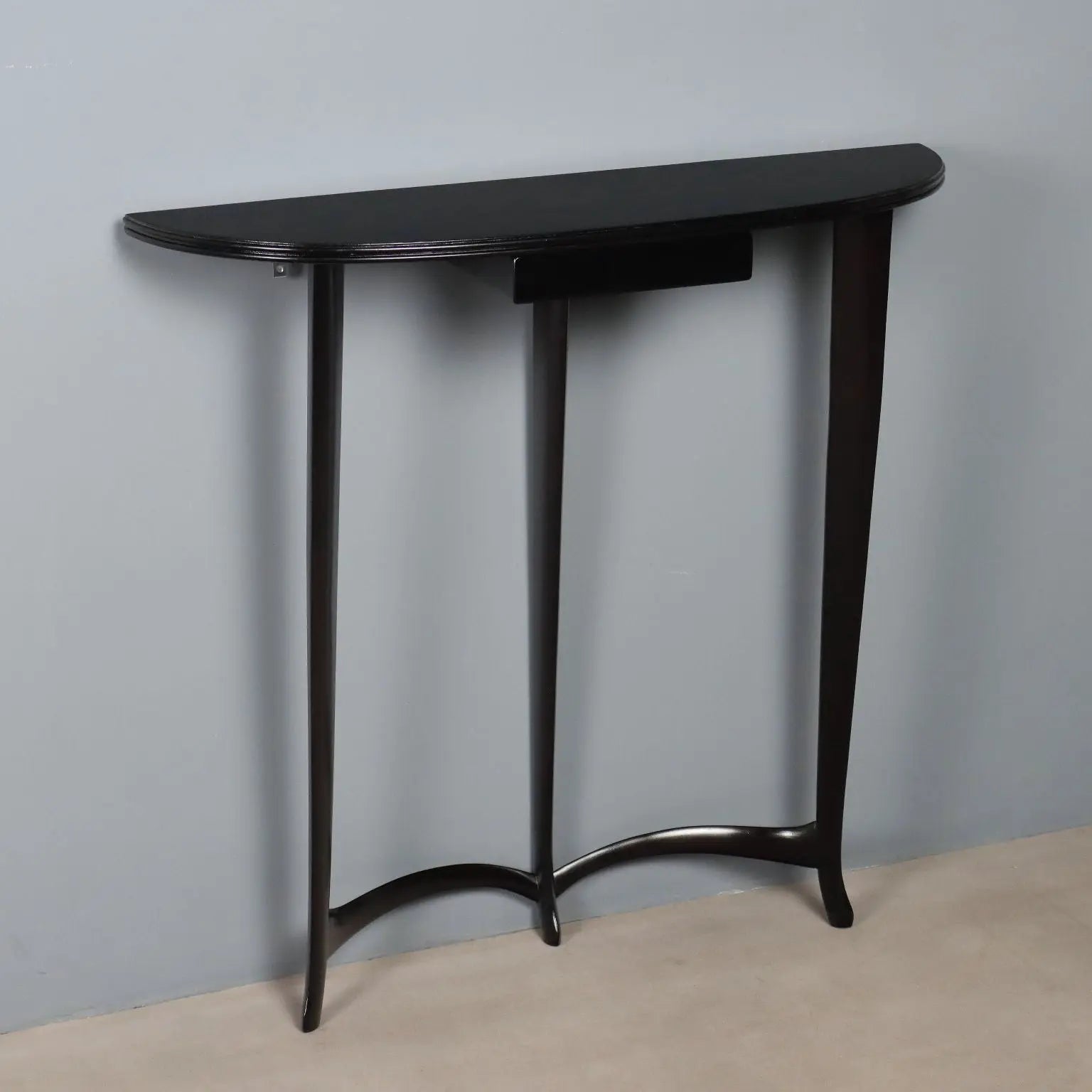 Vintage Console Table Painted Beech Drawer Design Italy 1950s