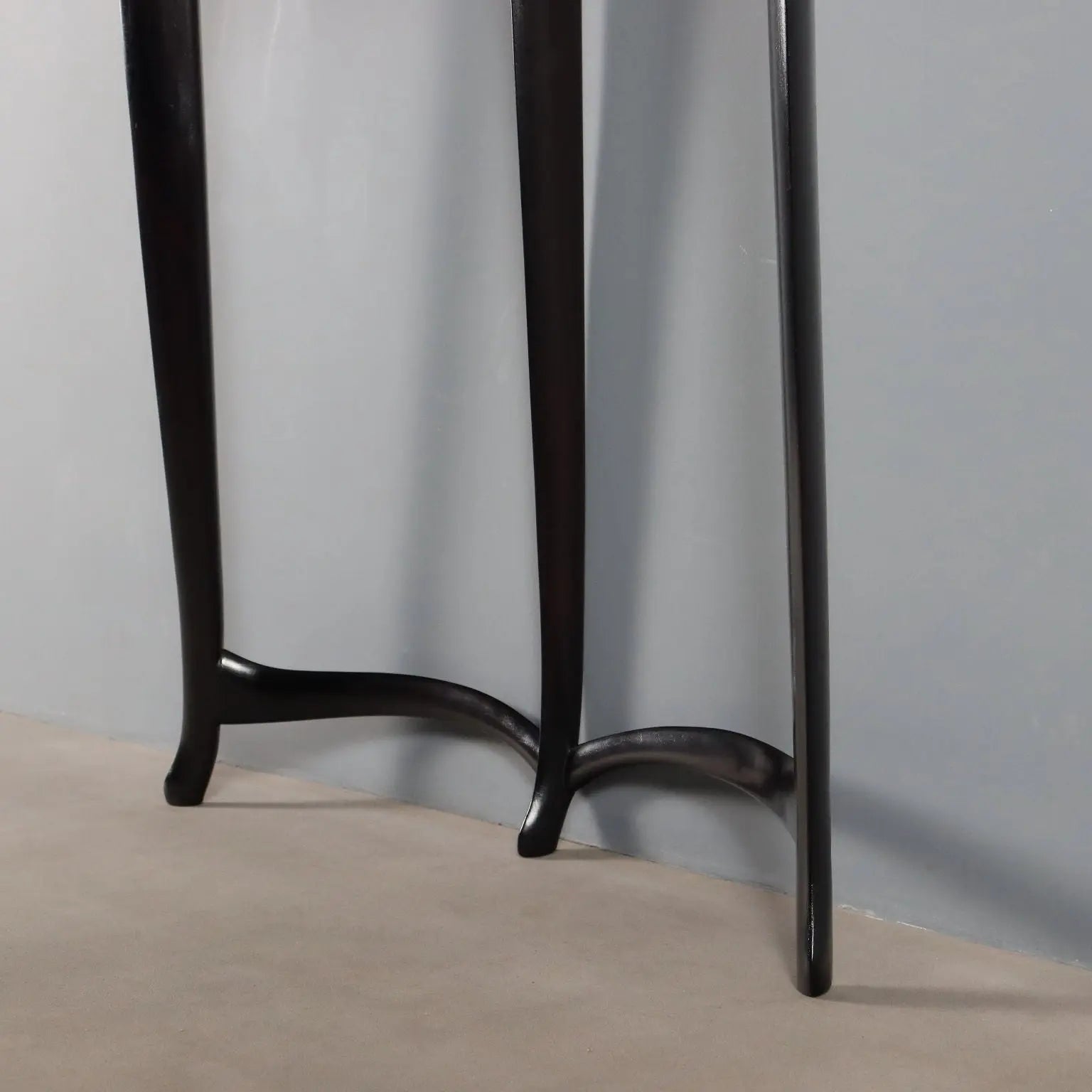 Vintage Console Table Painted Beech Drawer Design Italy 1950s