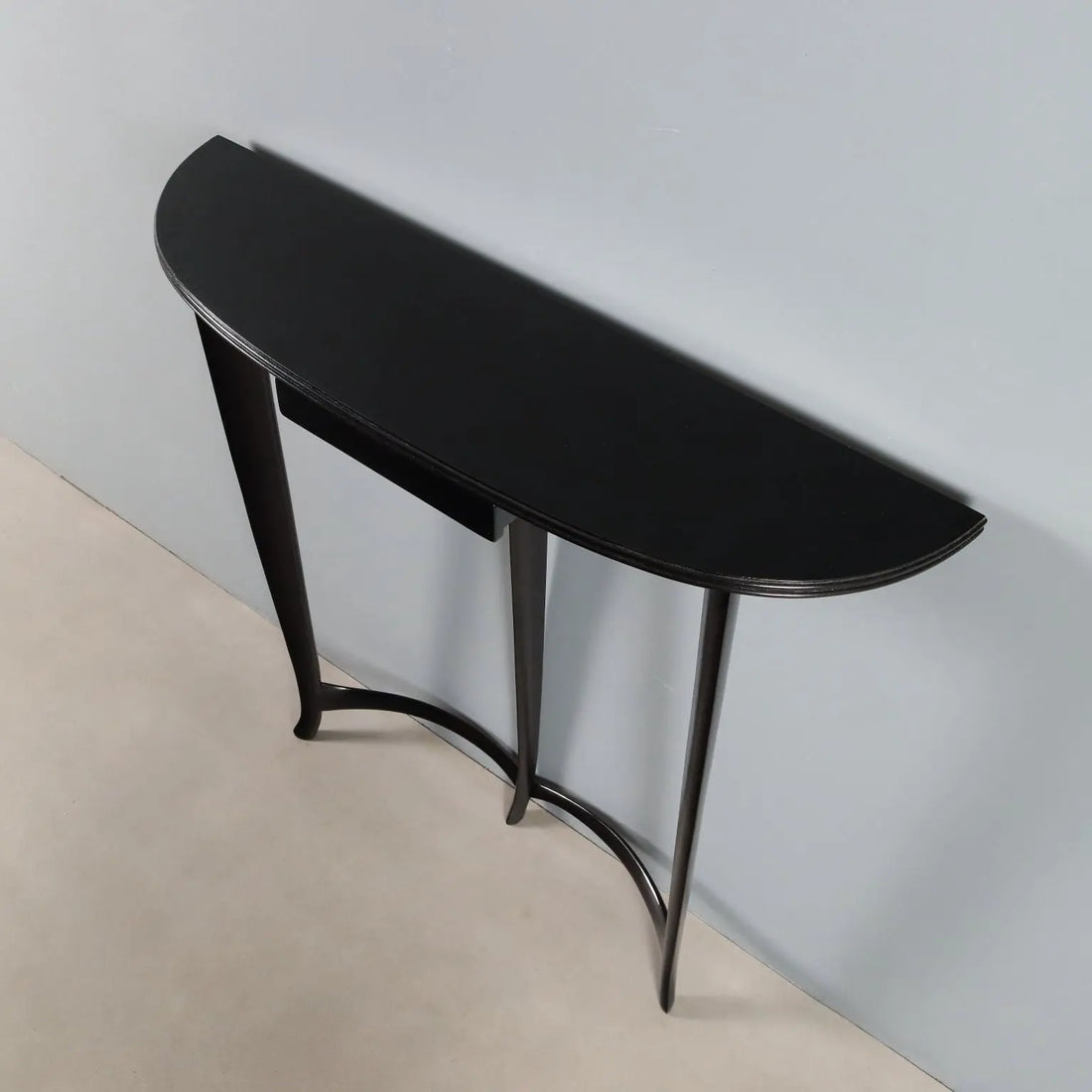 Vintage Console Table Painted Beech Drawer Design Italy 1950s