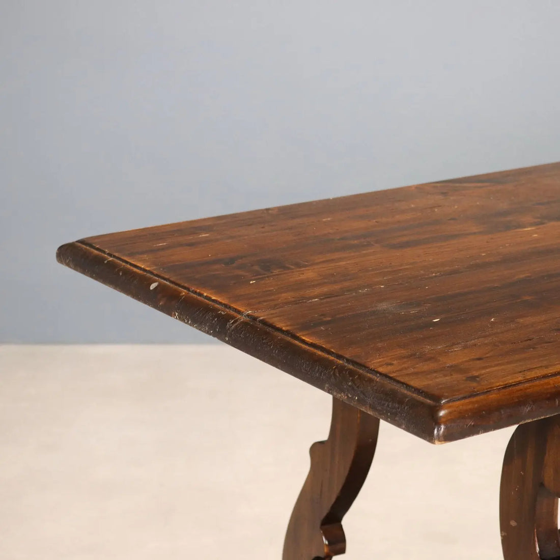 Antique Table Walnut Wrought Iron Italy XX Century - Italy, Early XX Century | Antiques | Tables