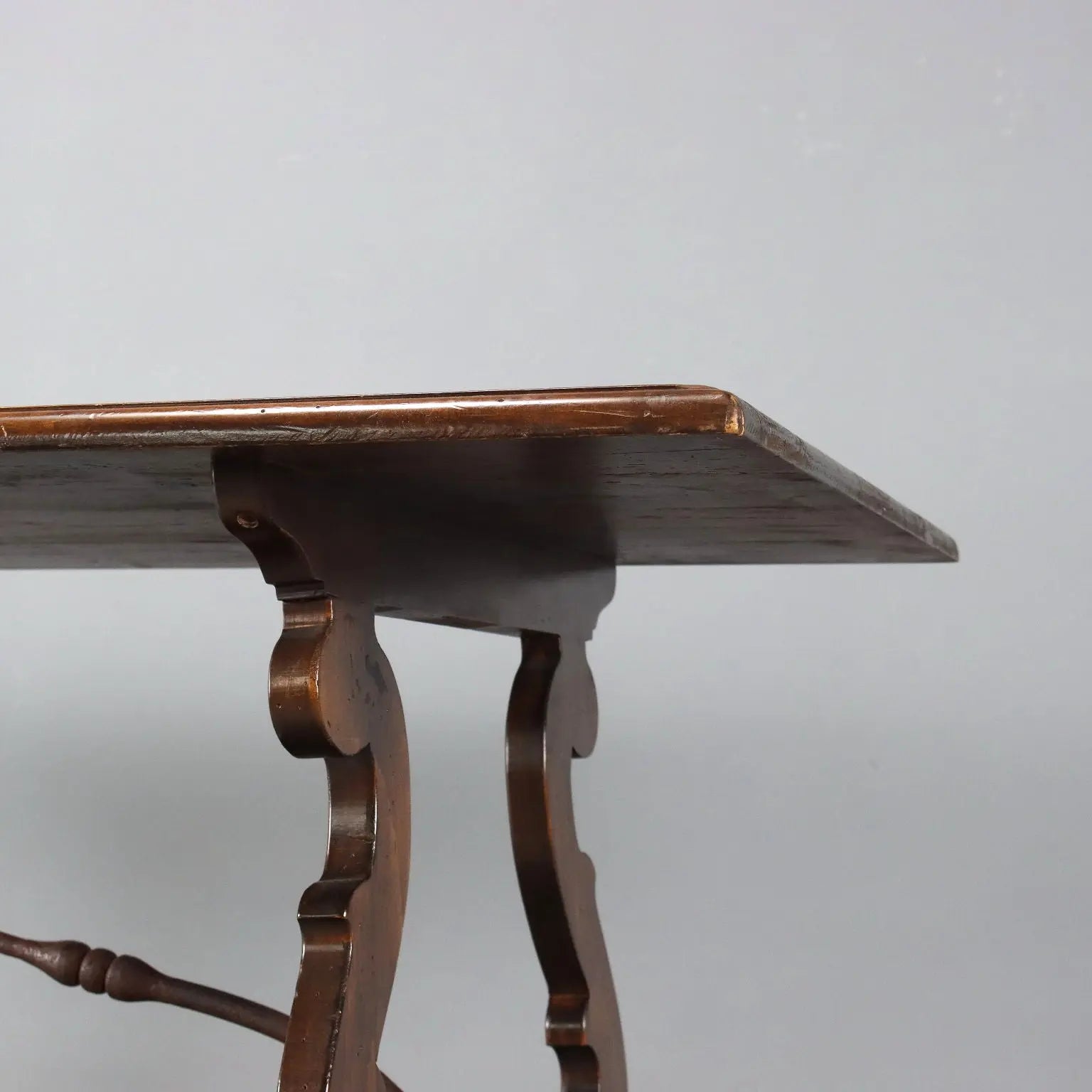 Antique Table Walnut Wrought Iron Italy XX Century - Italy, Early XX Century | Antiques | Tables