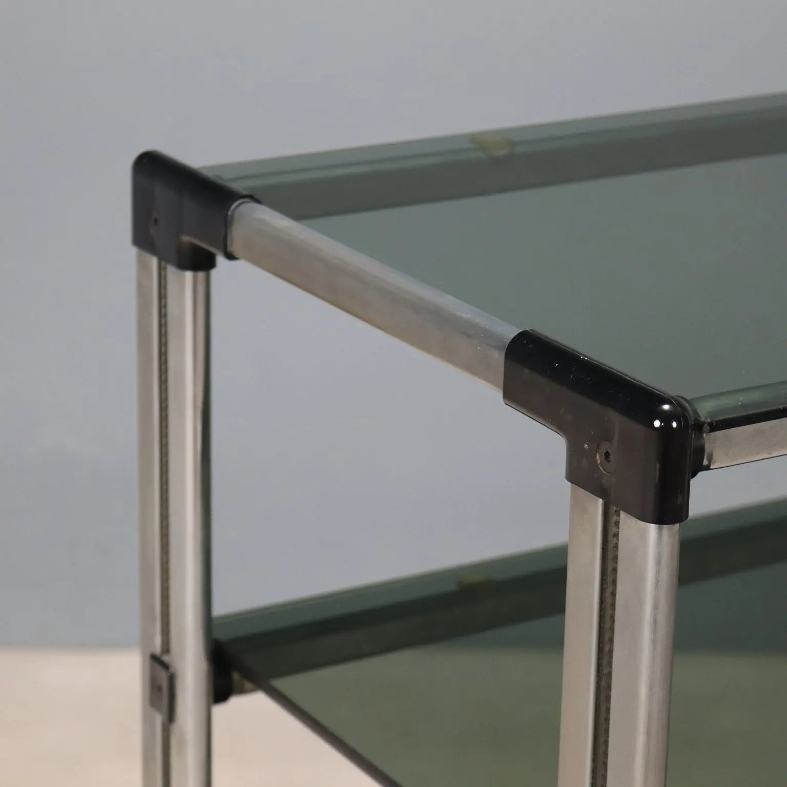 Chrome Metal Serving Cart, 1970s-1980s