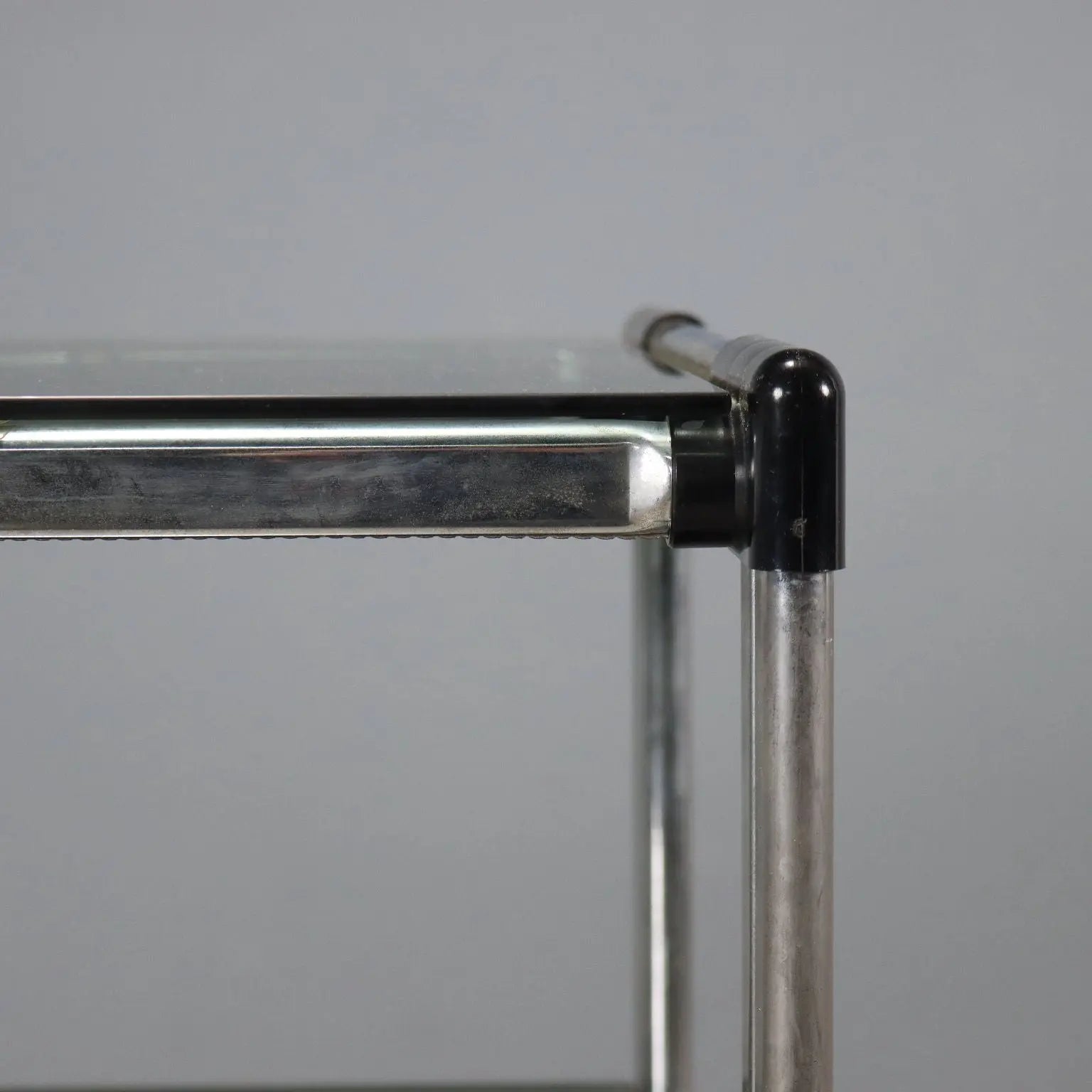 Chrome Metal Serving Cart, 1970s-1980s