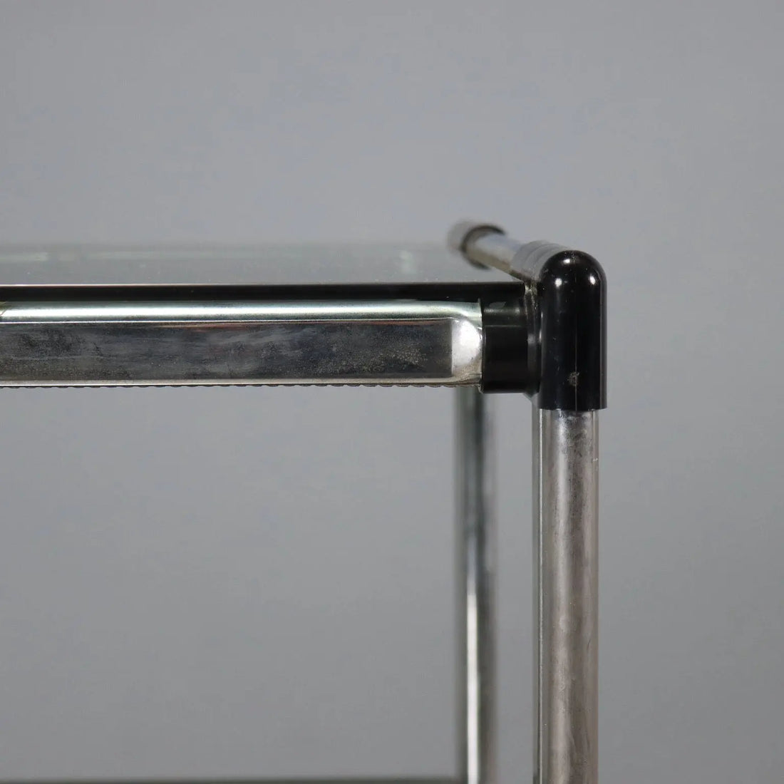 Chrome Metal Serving Cart, 1970s-1980s
