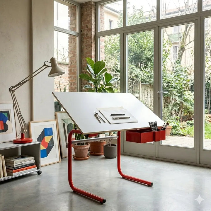 Vintage Drawing Table Bieffeplast Design Joe Colombo 1970s - Bieffeplast, 1970s | Modernism | Tables