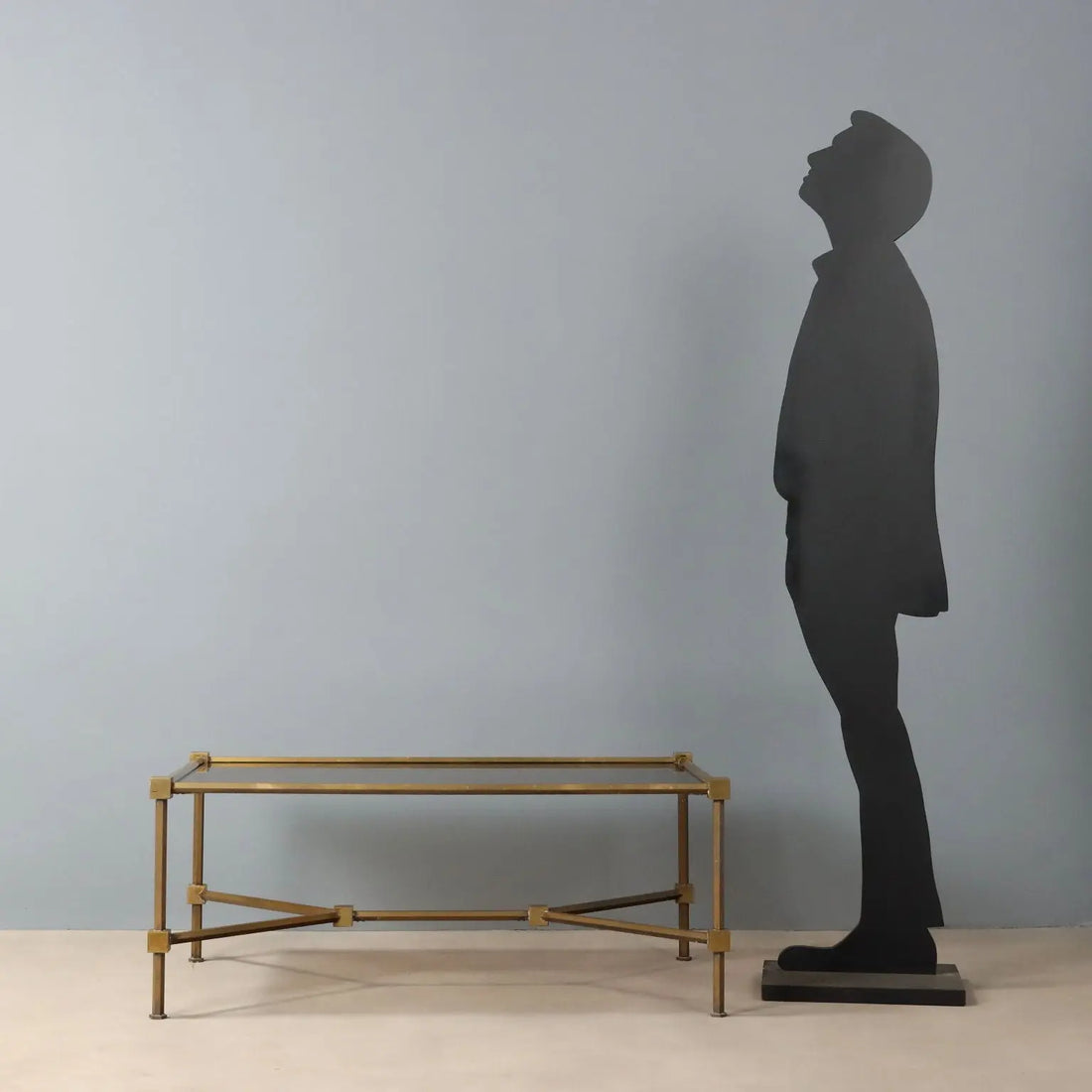 Vintage Coffee Table Brass Glass Design Italy 1970s | Modernism | Tables