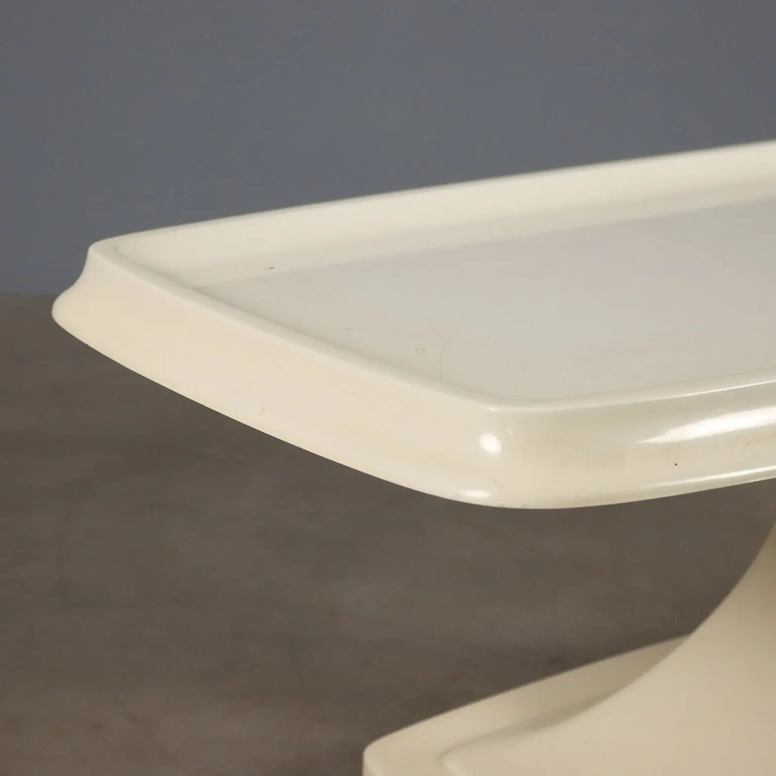 Vintage Coffee Table with Wheels Plastic Design Italy 1970s