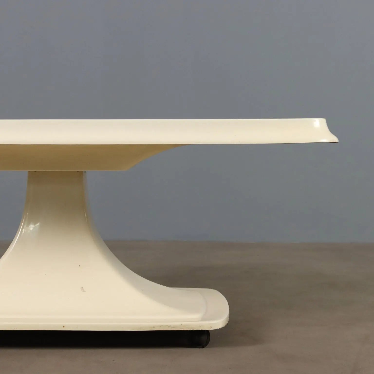 Vintage Coffee Table with Wheels Plastic Design Italy 1970s