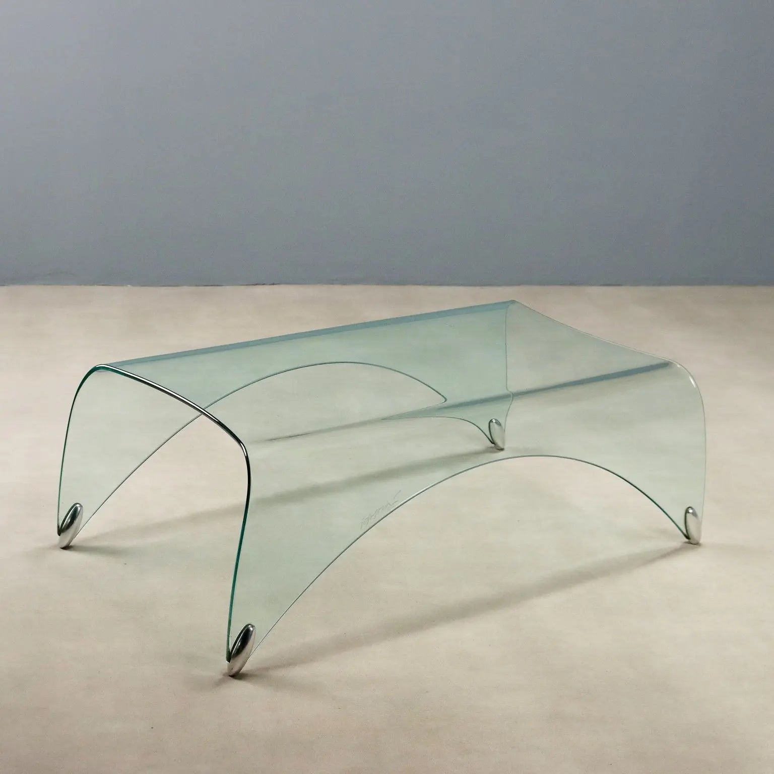 Vintage Coffee Table Glass Design Massimo Iosa Ghini Italy 1980s - 1980s | Modernism | Tables