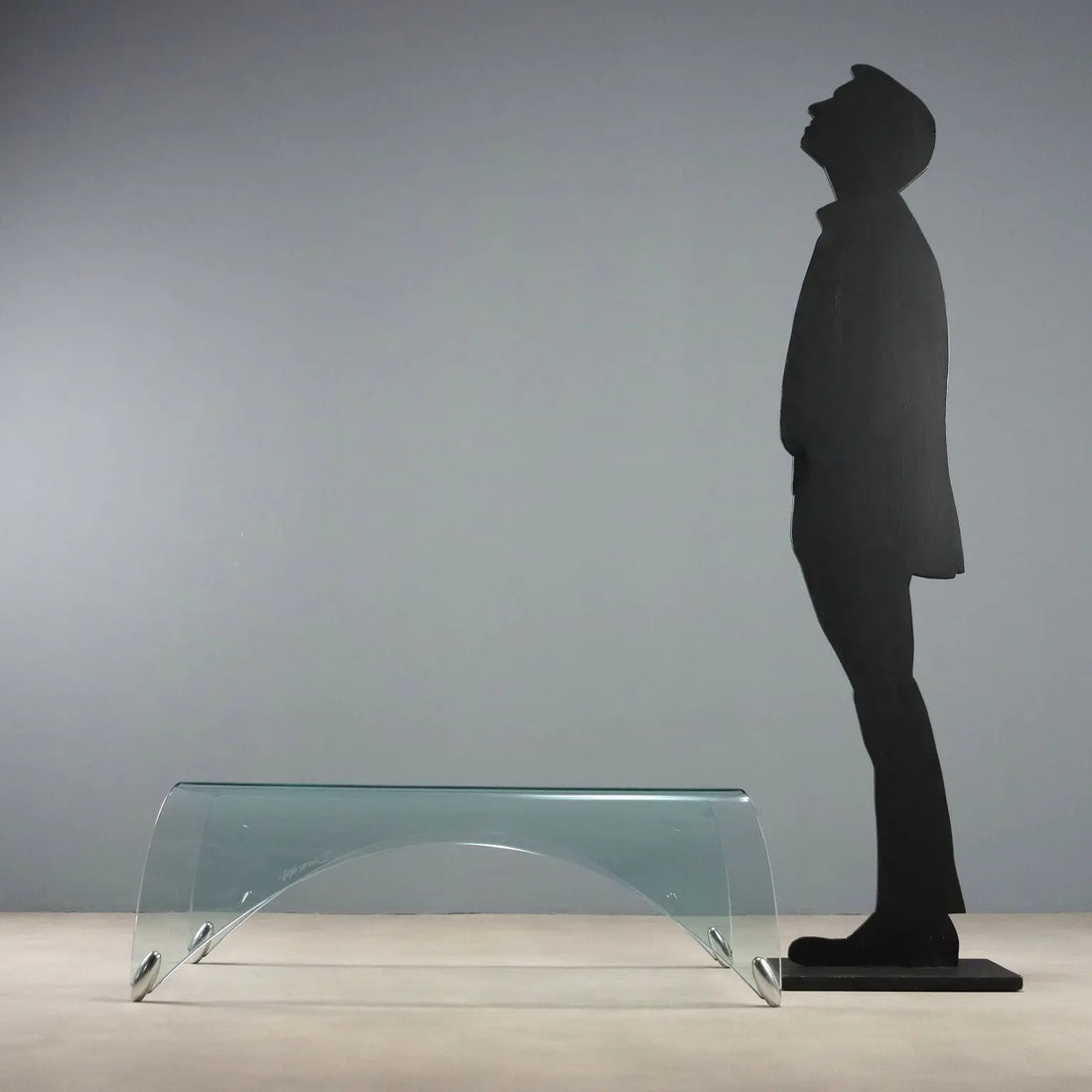 Vintage Coffee Table Glass Design Massimo Iosa Ghini Italy 1980s - 1980s | Modernism | Tables