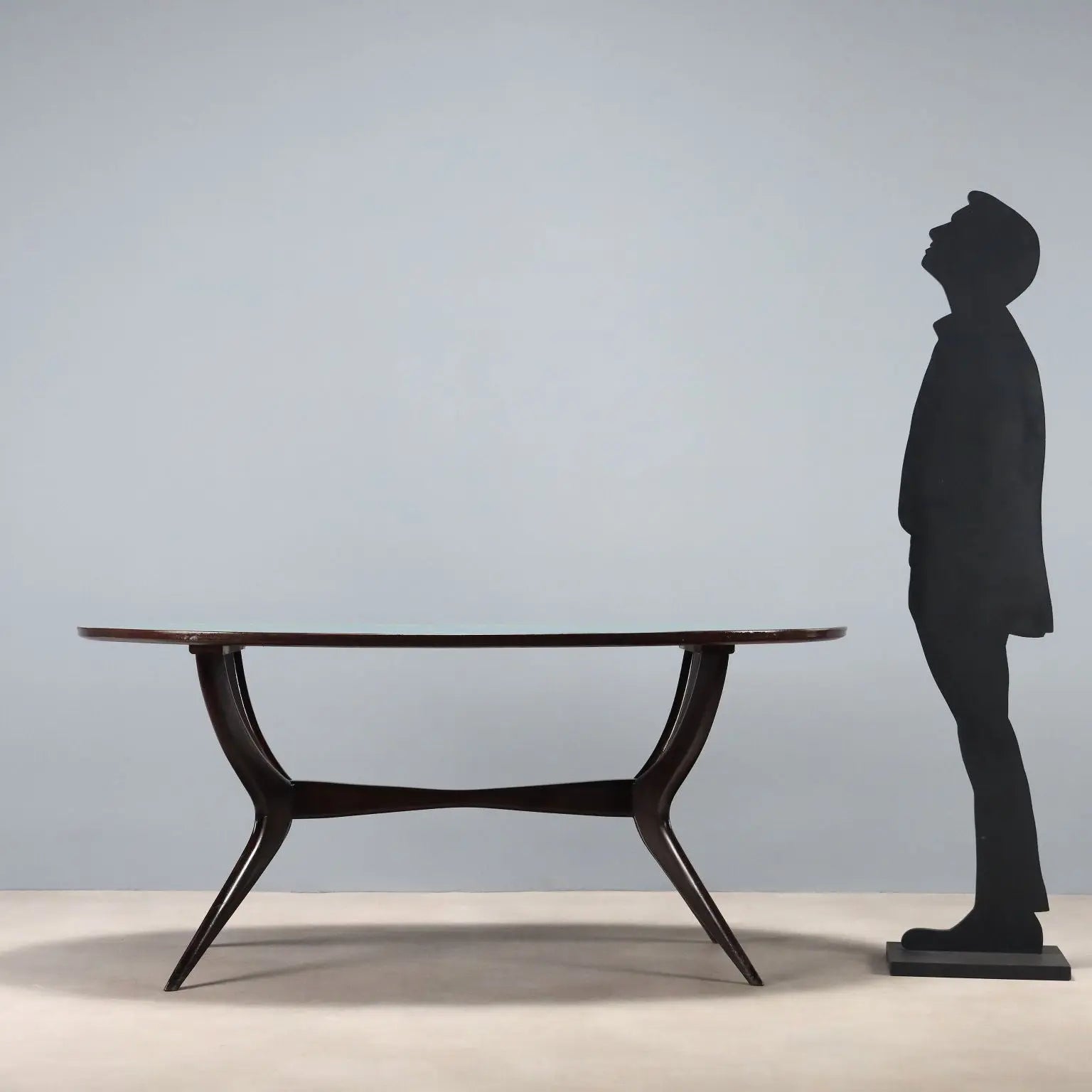 Vintage Table Laminate Painted Beech Design Italy 1950s-60s