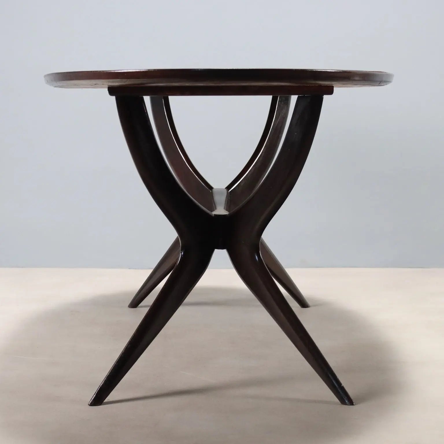 Vintage Table Laminate Painted Beech Design Italy 1950s-60s