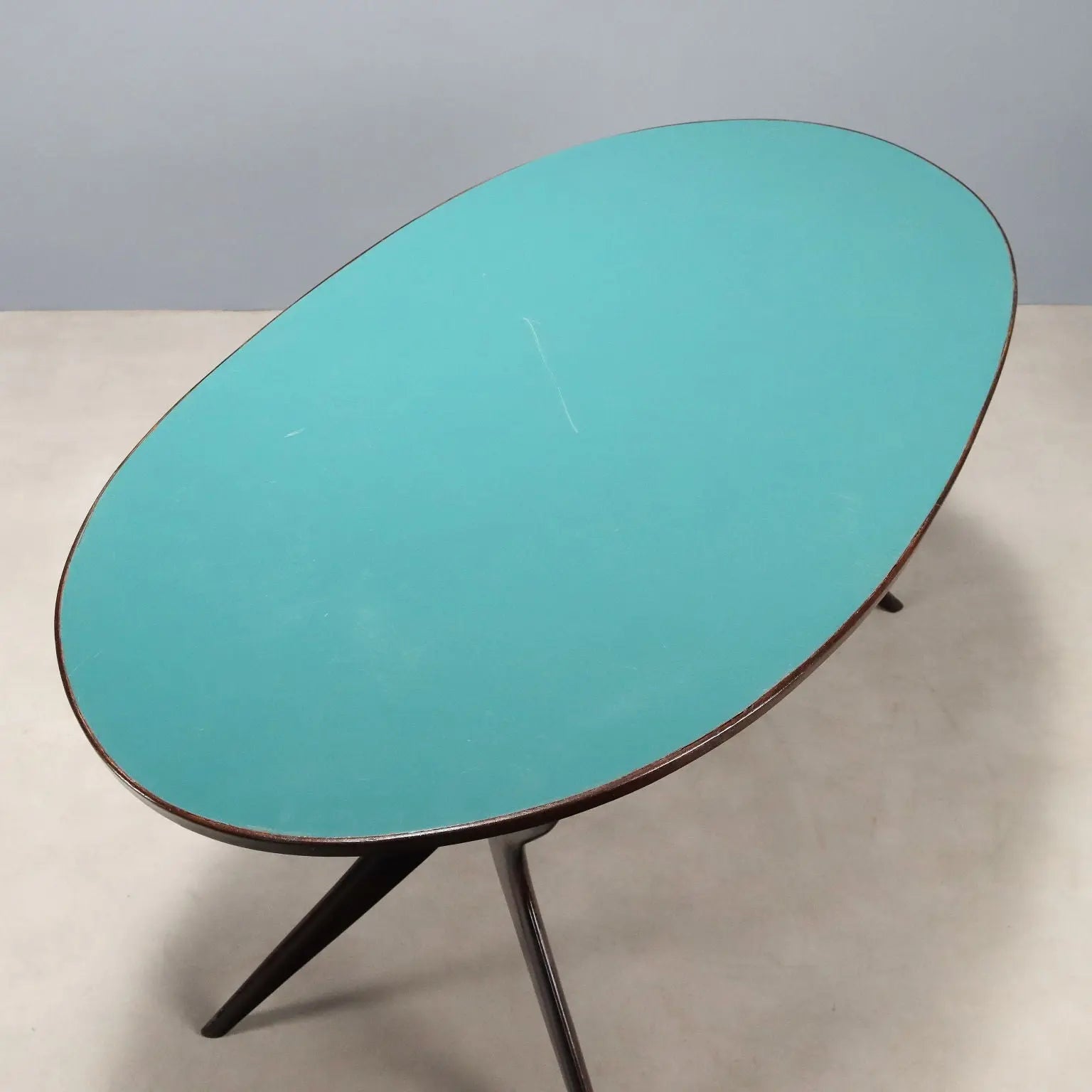 Vintage Table Laminate Painted Beech Design Italy 1950s-60s