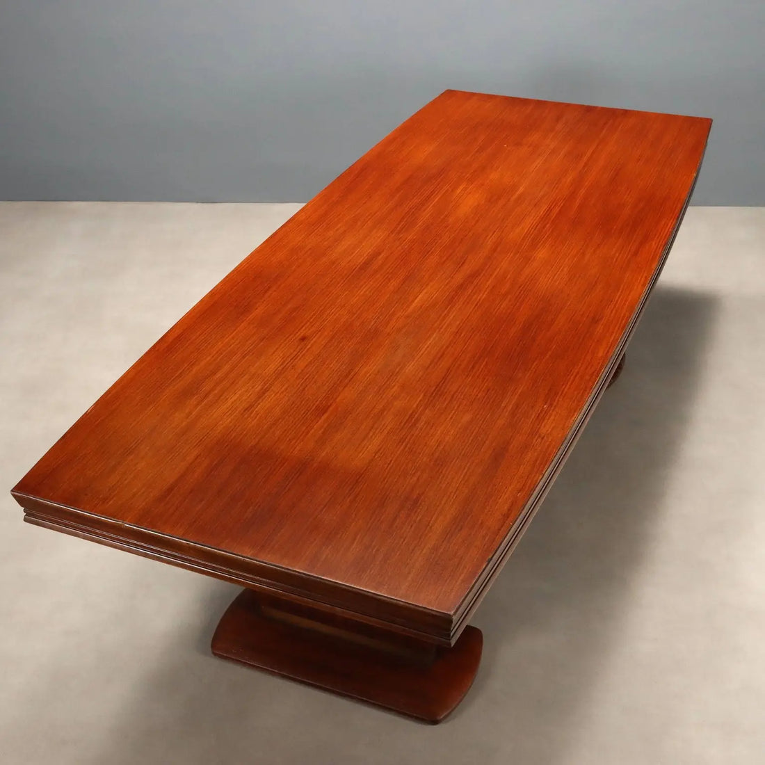 Great Vintage Table Wood Brass Design Italy 1940s-1950s
