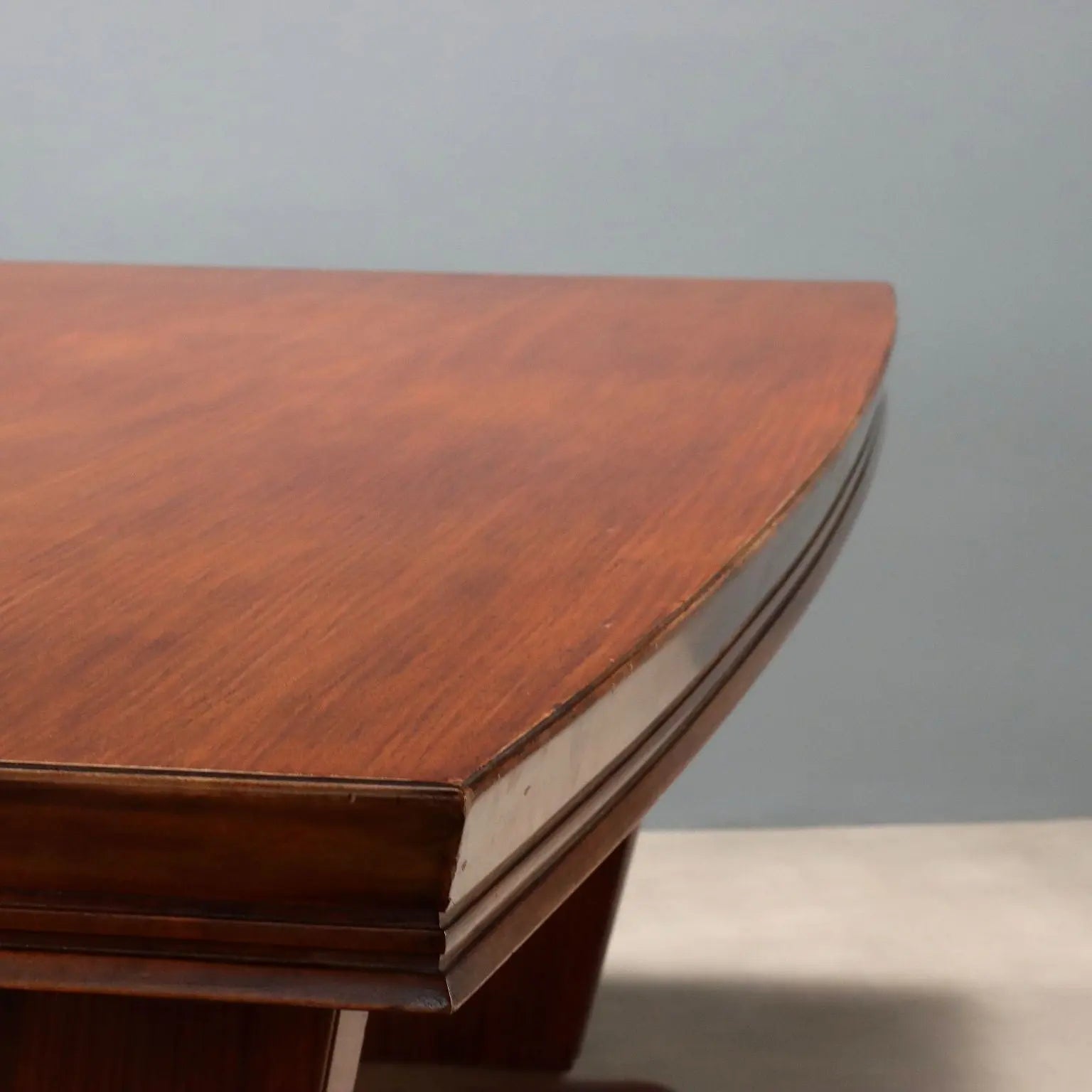 Great Vintage Table Wood Brass Design Italy 1940s-1950s