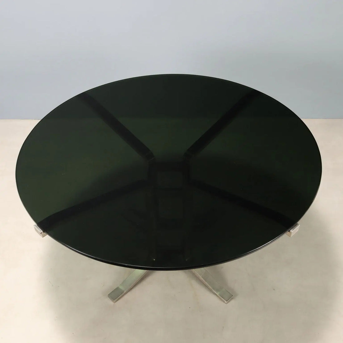 Vintage Formanova Table Metal Glass Design G. Moscatelli
