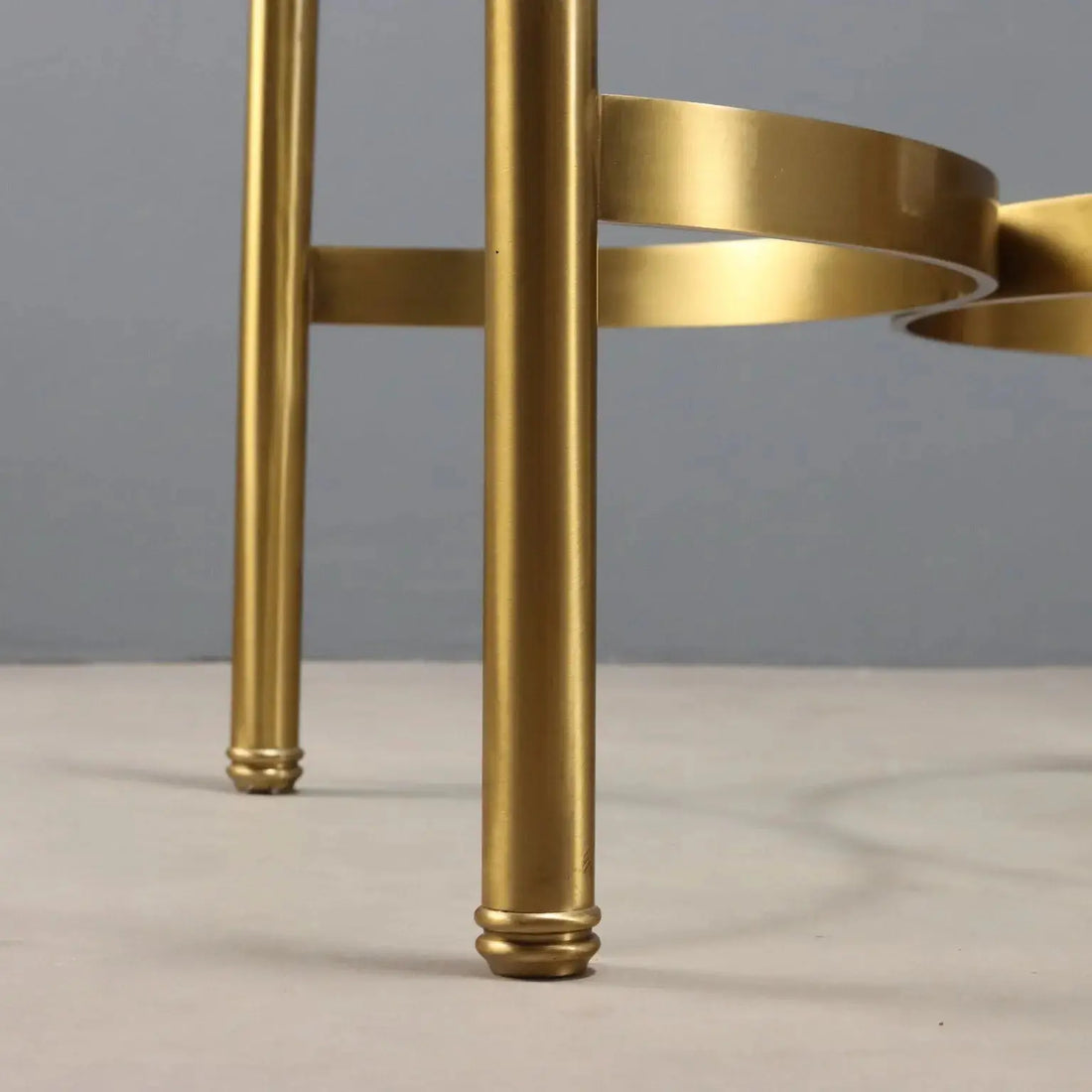 Vintage Coffee Table Brass Glass Design Italy 1970s