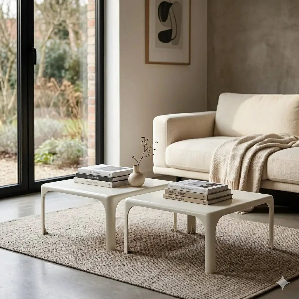 Artemide Demetrio Coffee Tables Plastic Design Magistretti 1970s