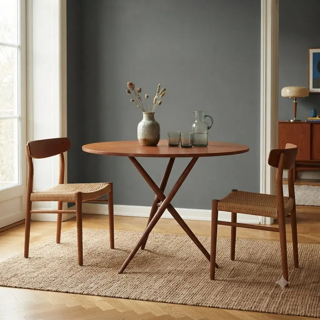 Vintage Dining Table Teak Design Italy 1960s