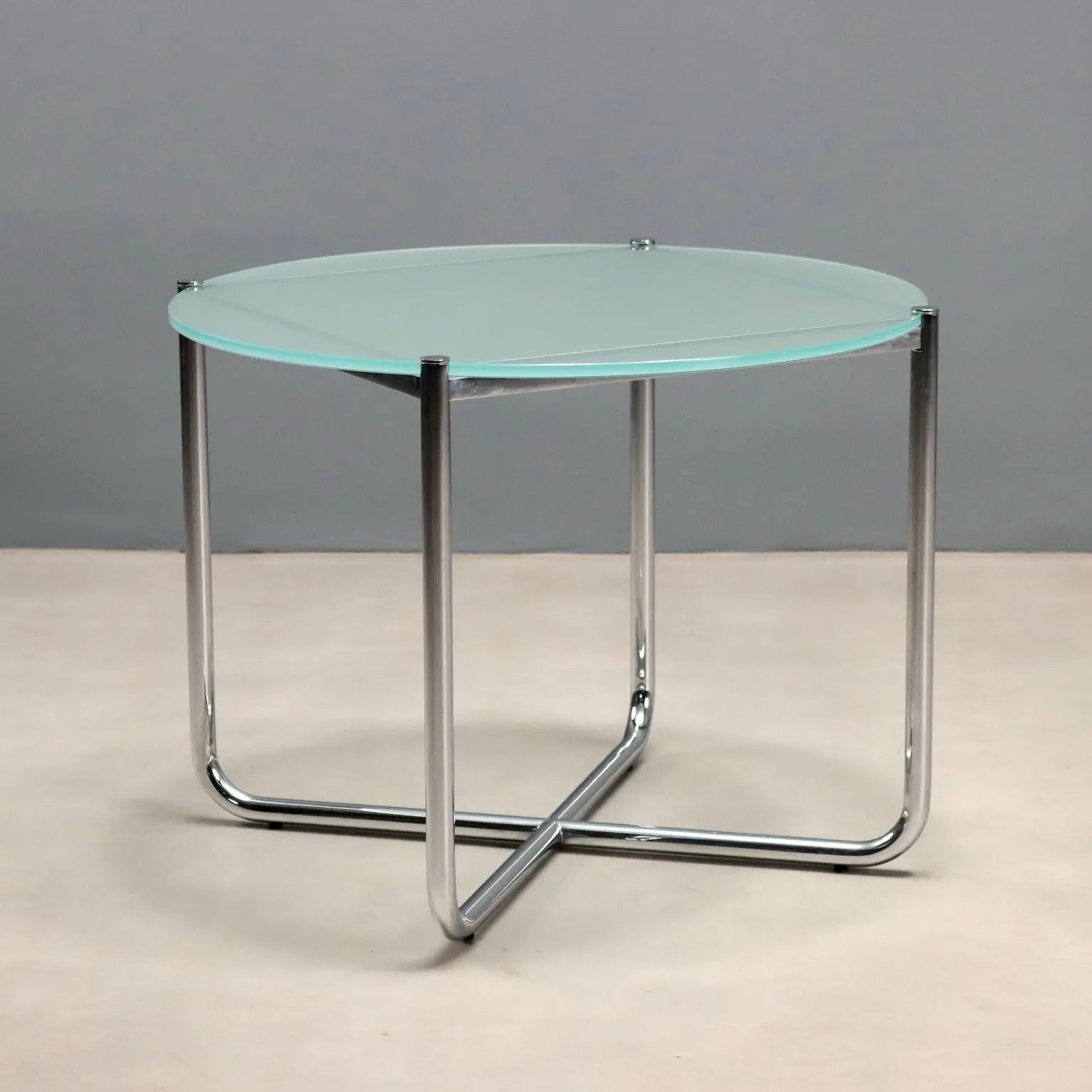 Knoll E01M Coffee Table Design MIes van der Rohe Metal 1990s