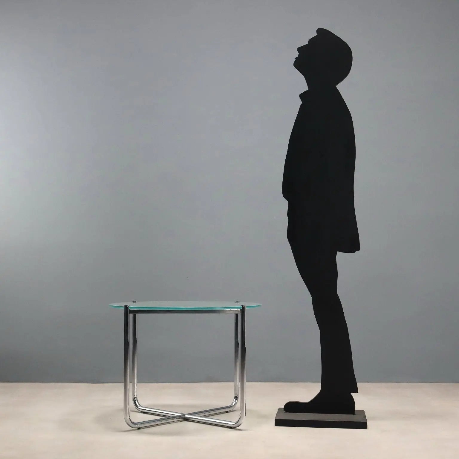 Knoll E01M Coffee Table Design MIes van der Rohe Metal 1990s