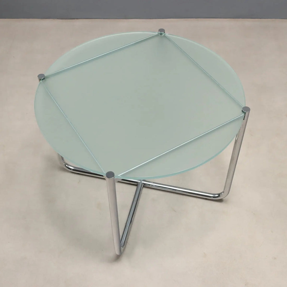 Knoll E01M Coffee Table Design MIes van der Rohe Metal 1990s