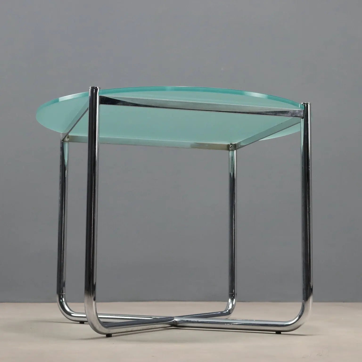 Knoll E01M Coffee Table Design MIes van der Rohe Metal 1990s