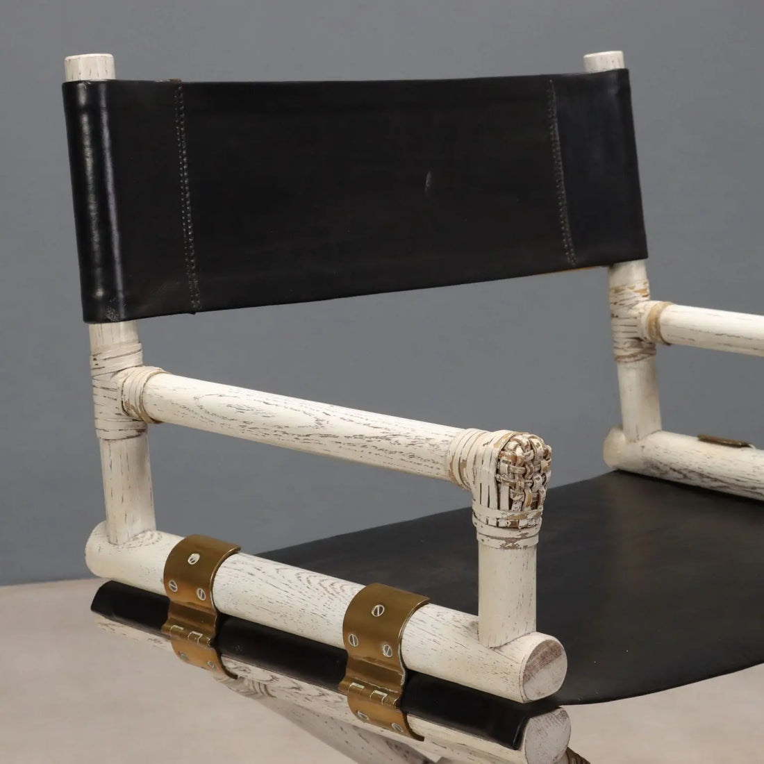 Vintage Console and Chair Bleached Wood Design Italy 1980s