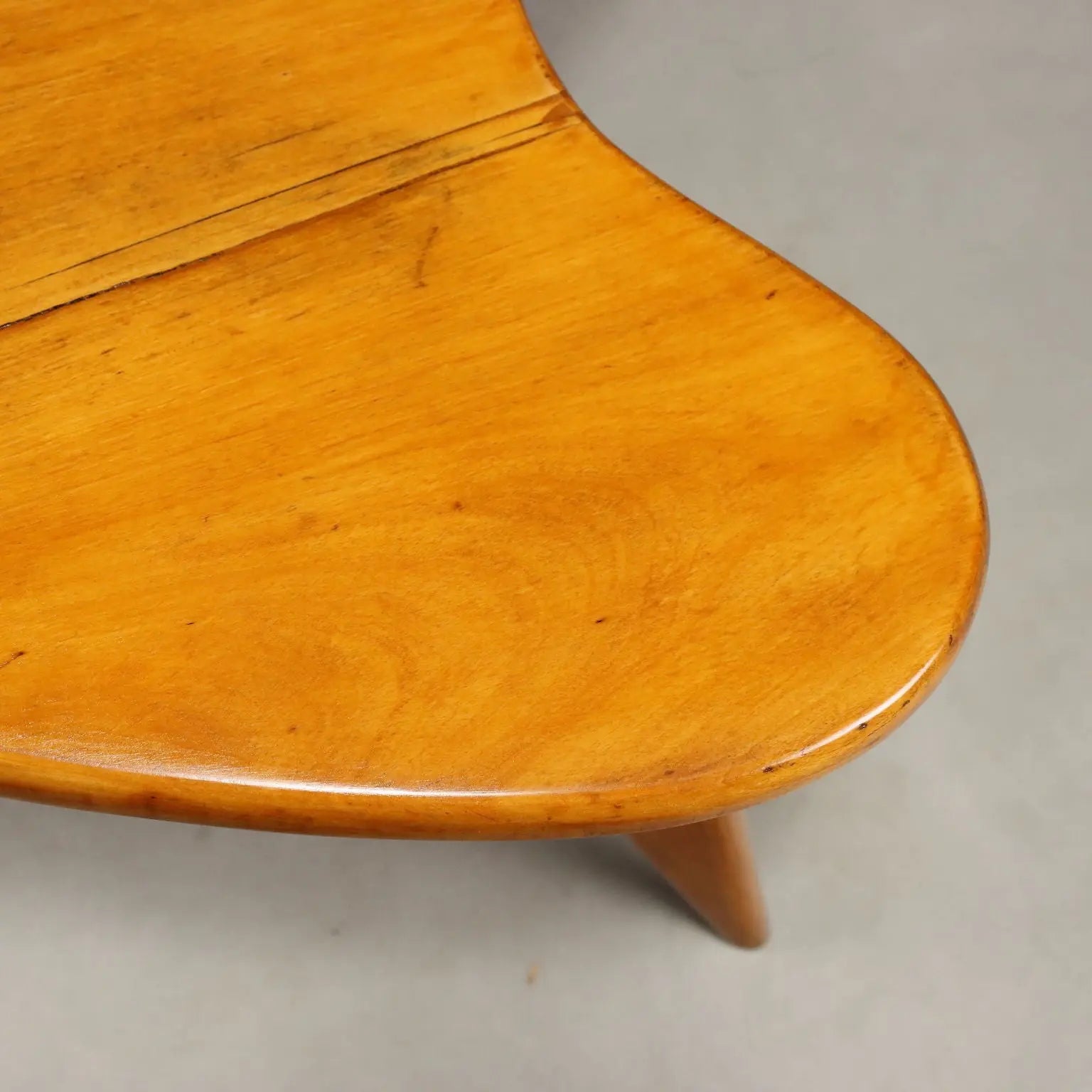 Vintage Coffee Table Painted Beech Wood Design 1950s