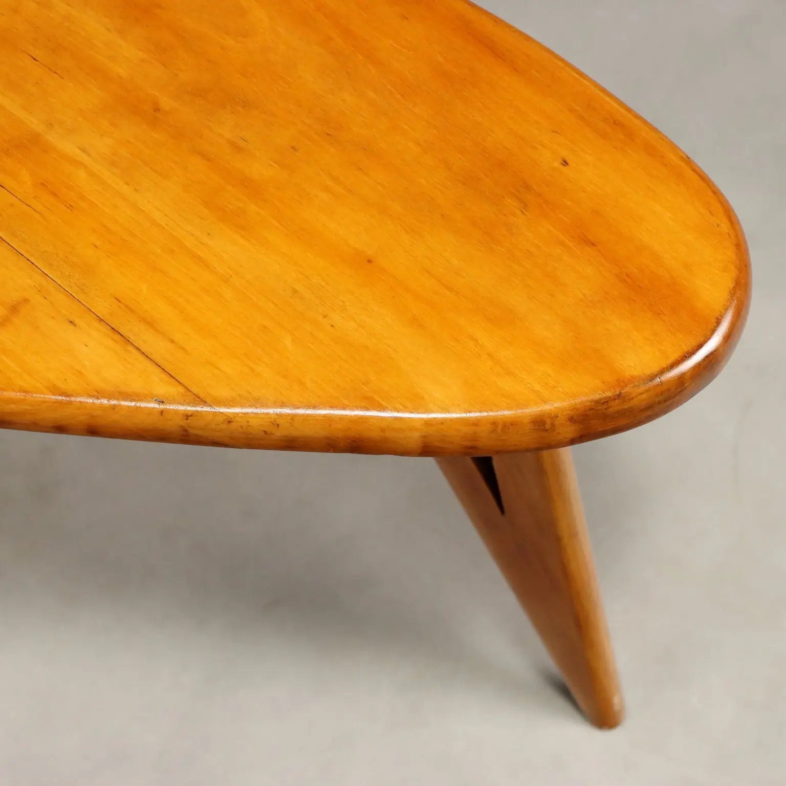 Vintage Coffee Table Painted Beech Wood Design 1950s