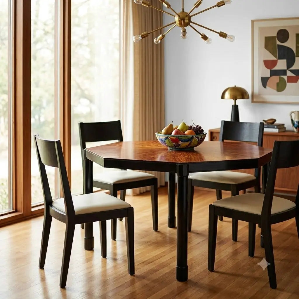 Vintage Dining Table Painted Wood Design Italy 1960s