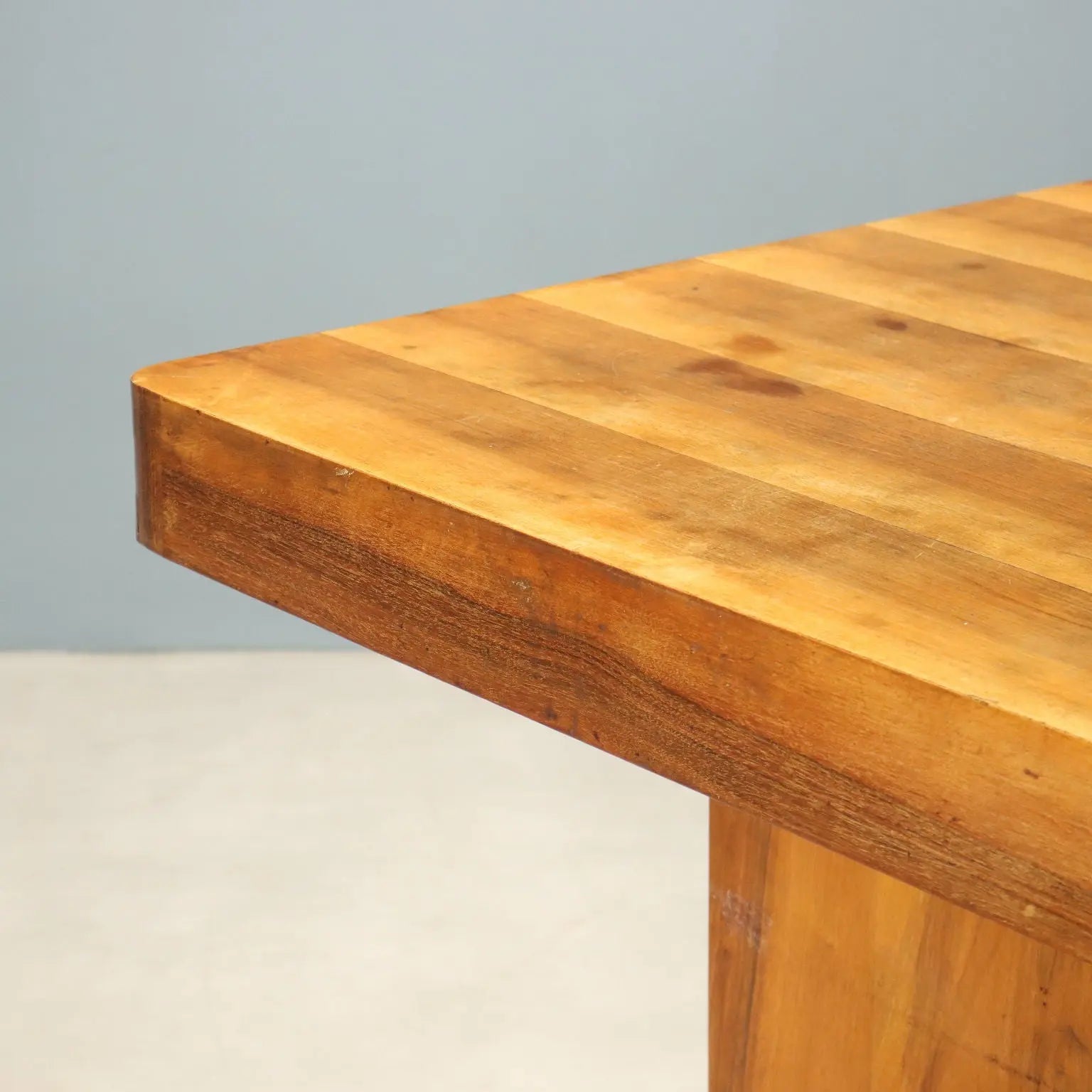 Vintage Table Walnut Veneer Design Italy 1940s