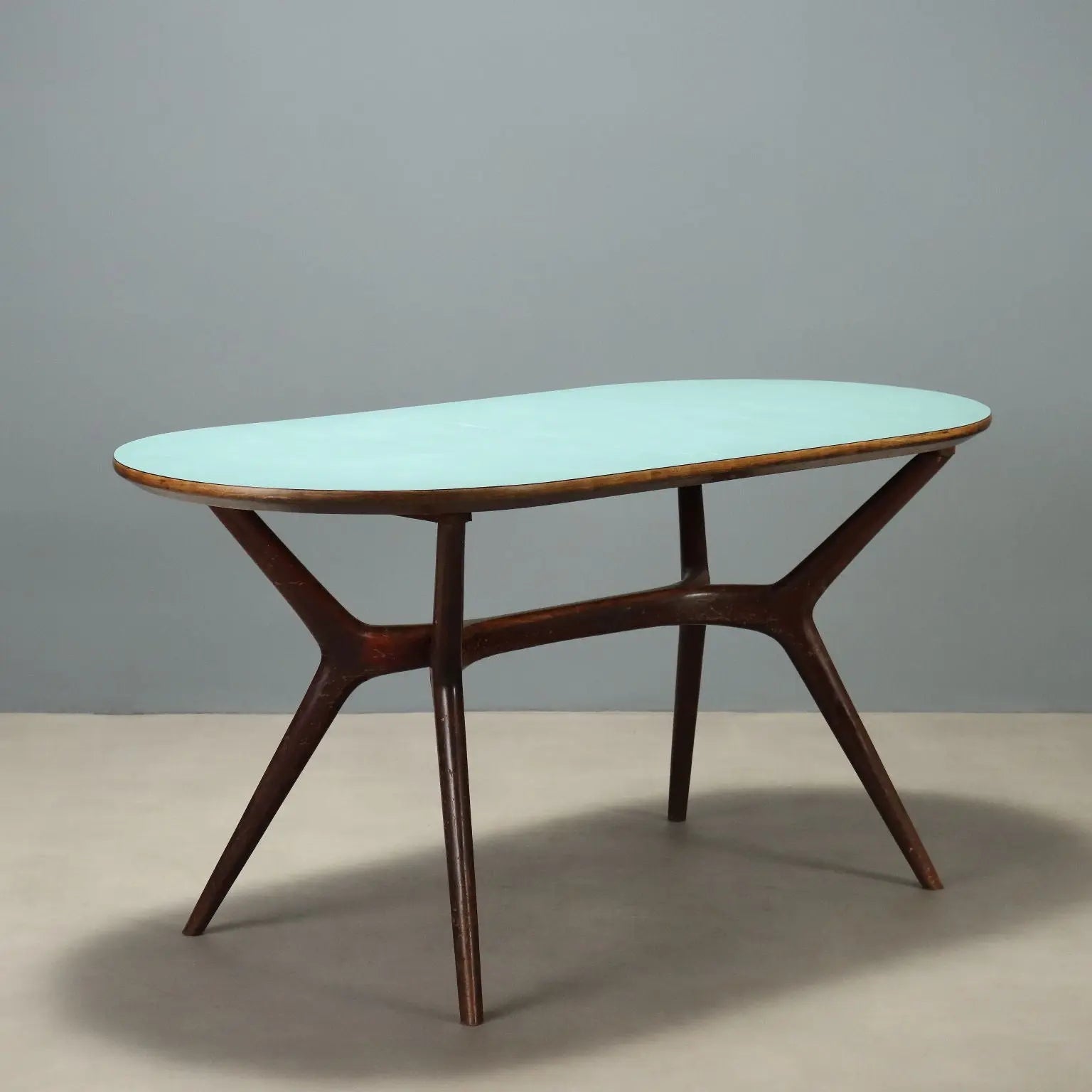 Vintage Table Beech Laminate Design Italy 1960s