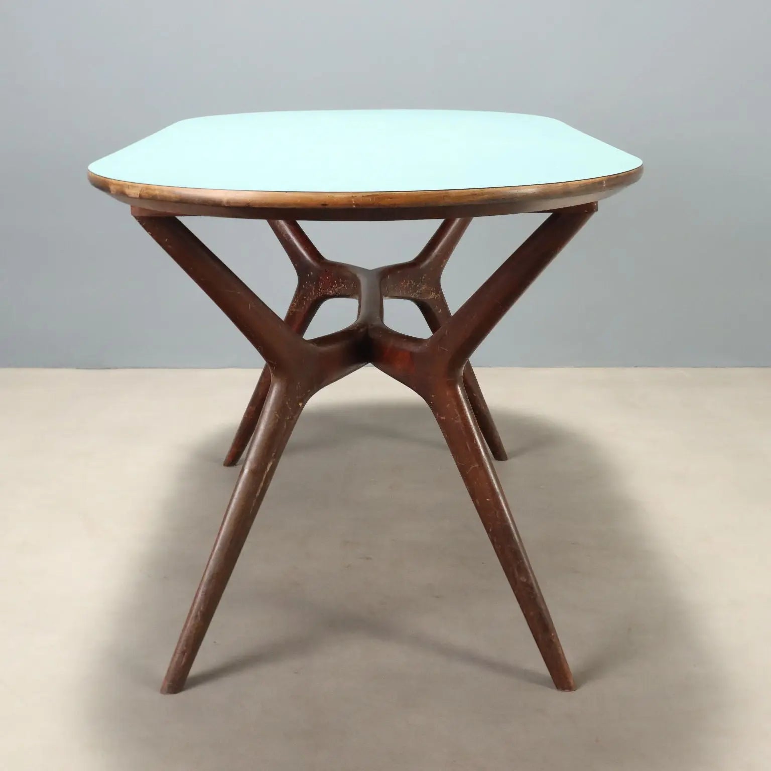 Vintage Table Beech Laminate Design Italy 1960s