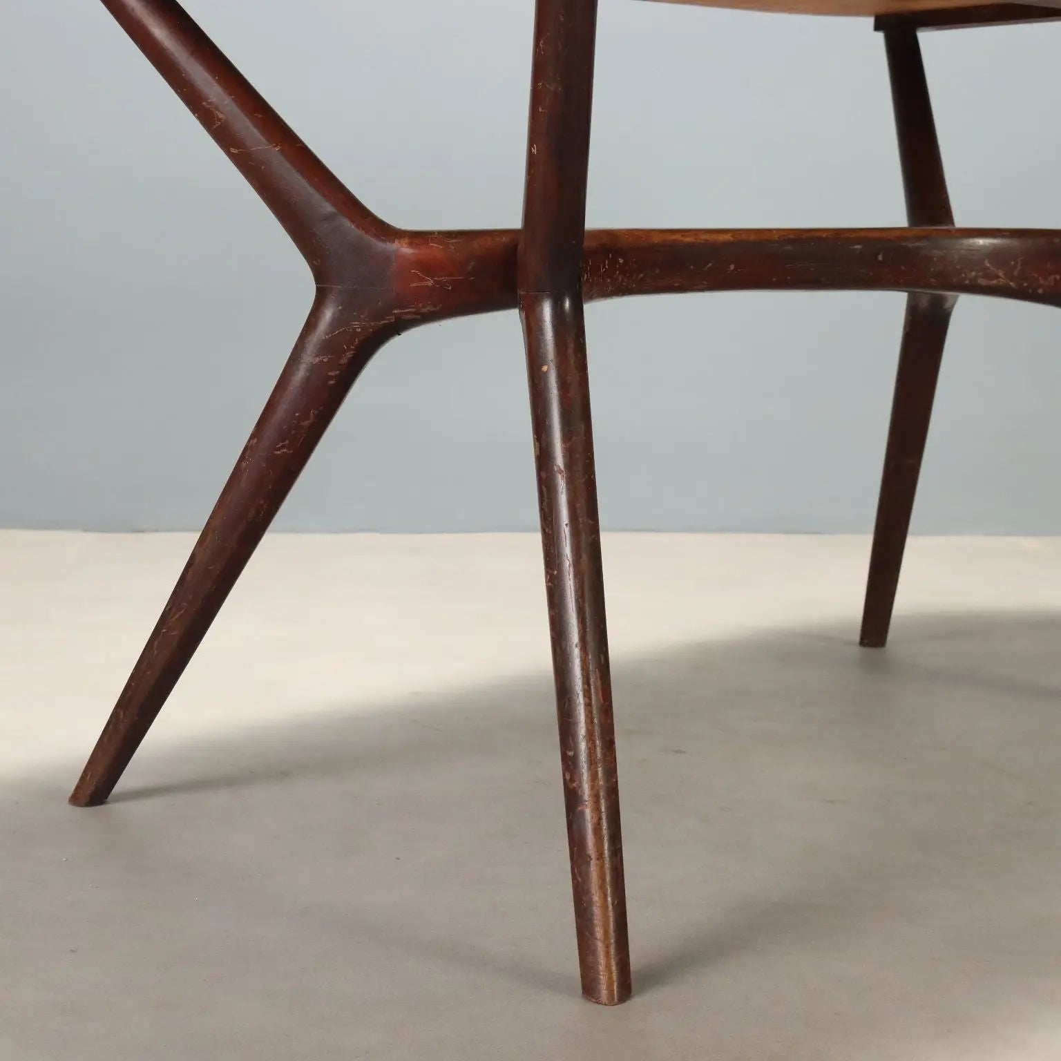 Vintage Table Beech Laminate Design Italy 1960s