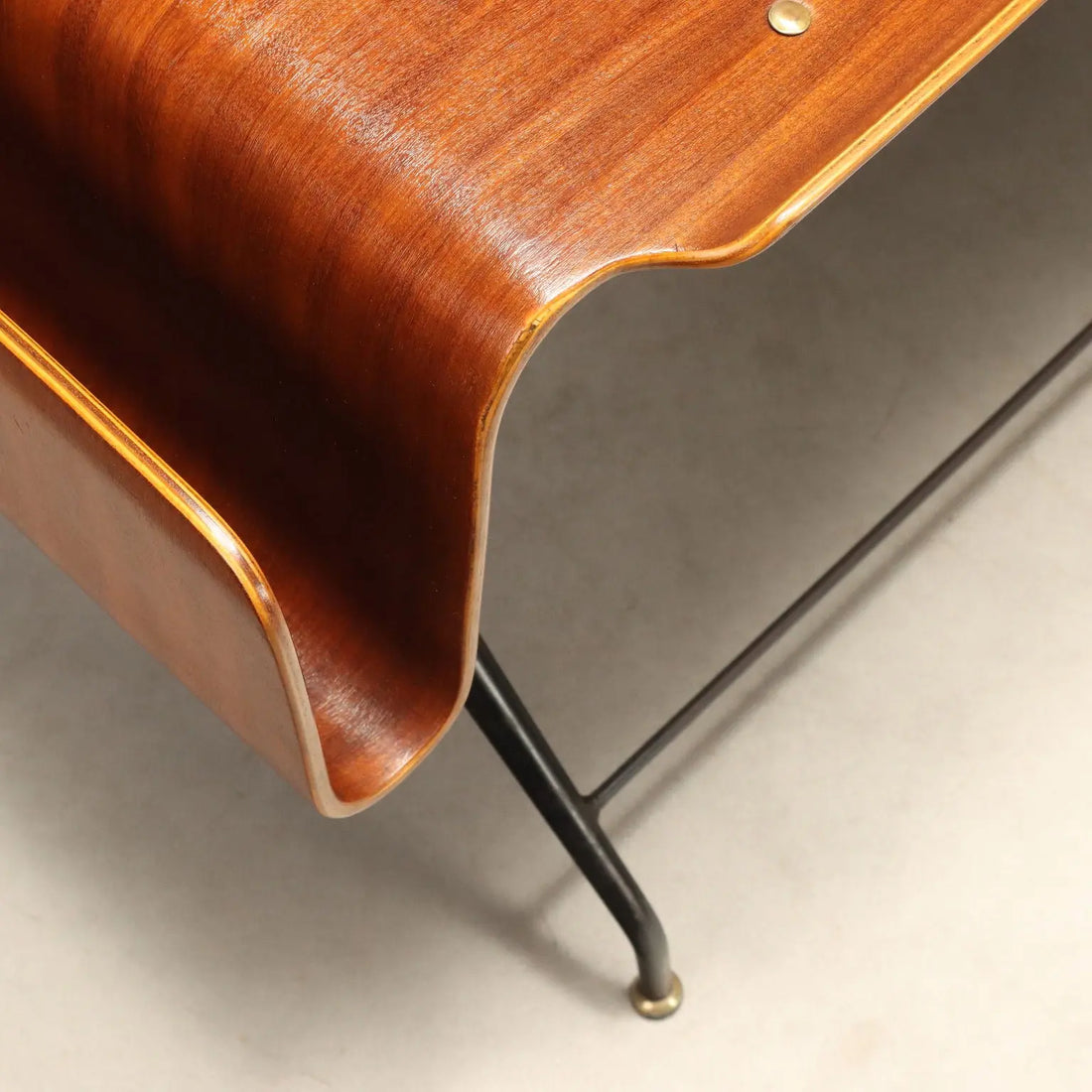 Vintage Coffee Table Industria Legni Curvati Design Italy 1950s