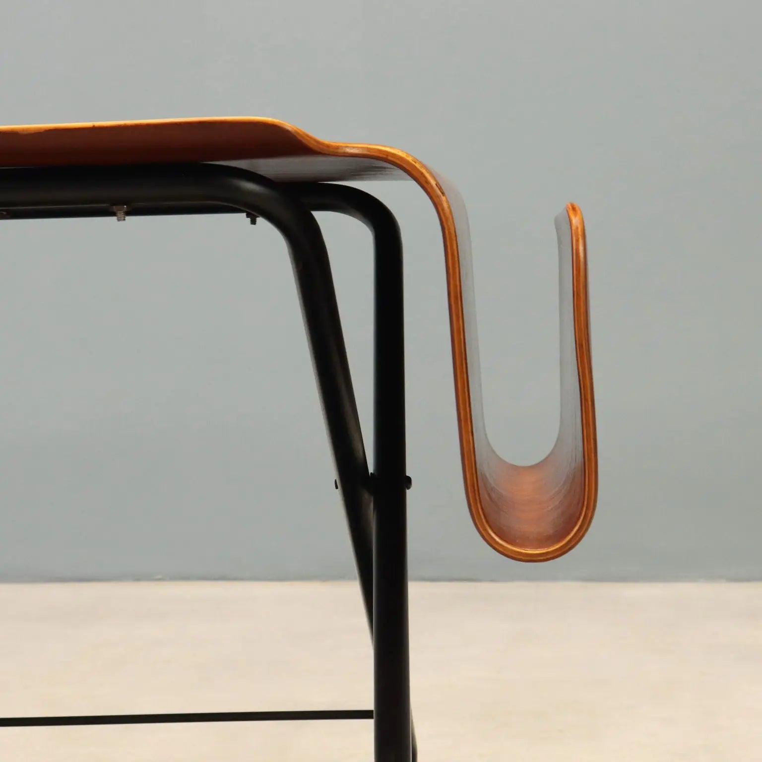 Vintage Coffee Table Industria Legni Curvati Design Italy 1950s