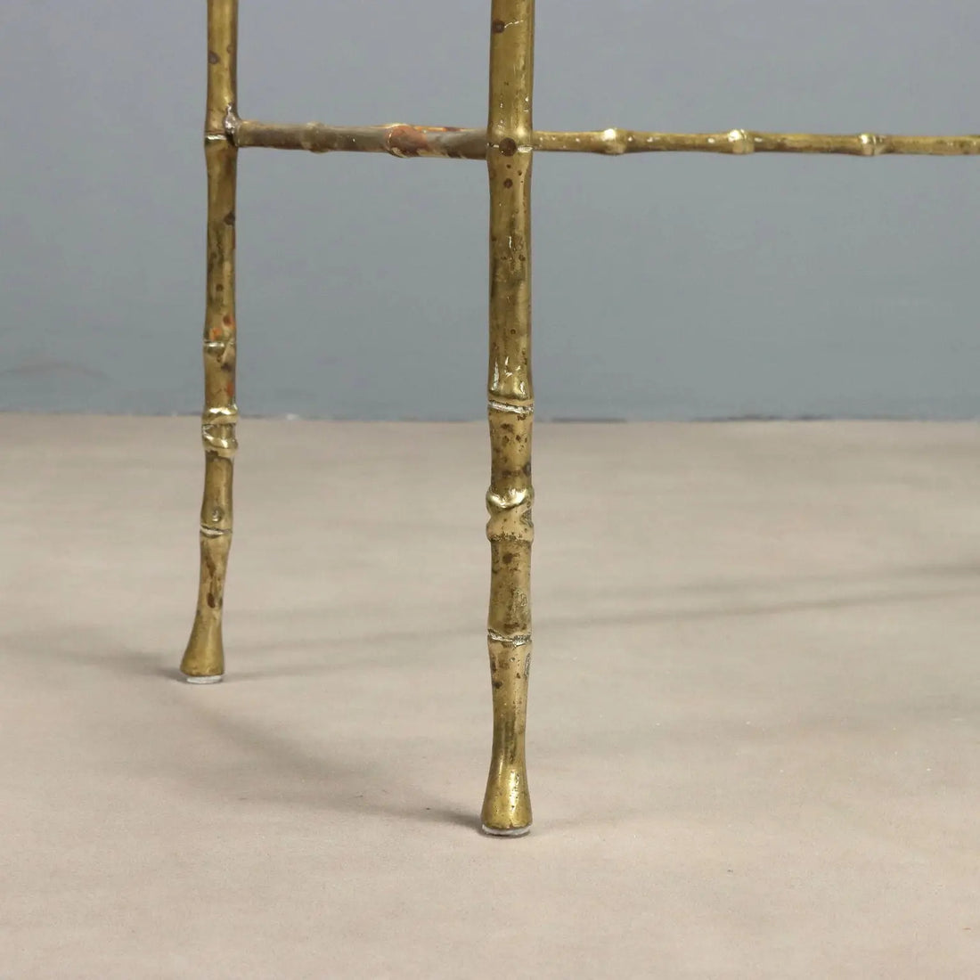 Vintage Coffee Tables Bamboo-Shaped Brass Design 1960s