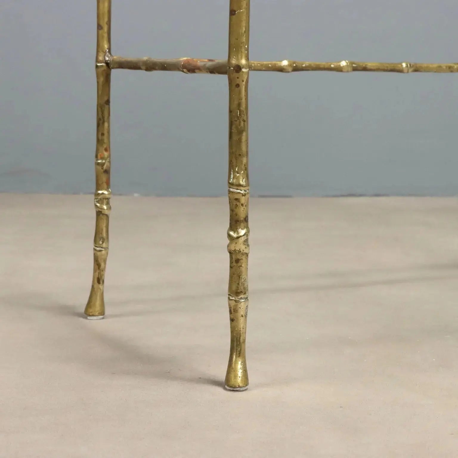 Vintage Coffee Tables Bamboo-Shaped Brass Design 1960s