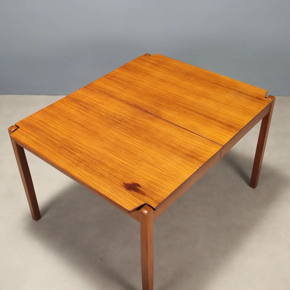1960s Extendable Exotic Wood Table