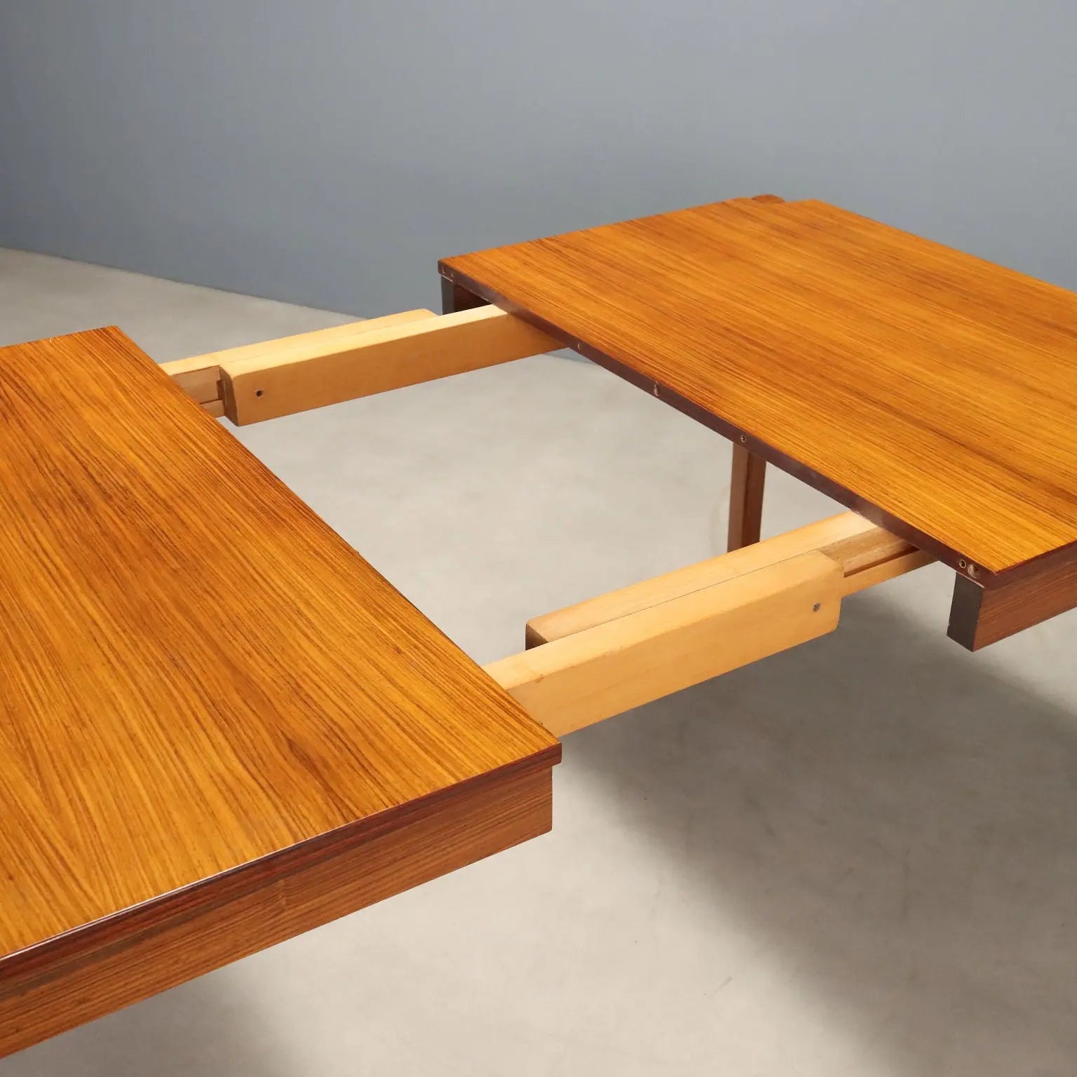 1960s Extendable Exotic Wood Table