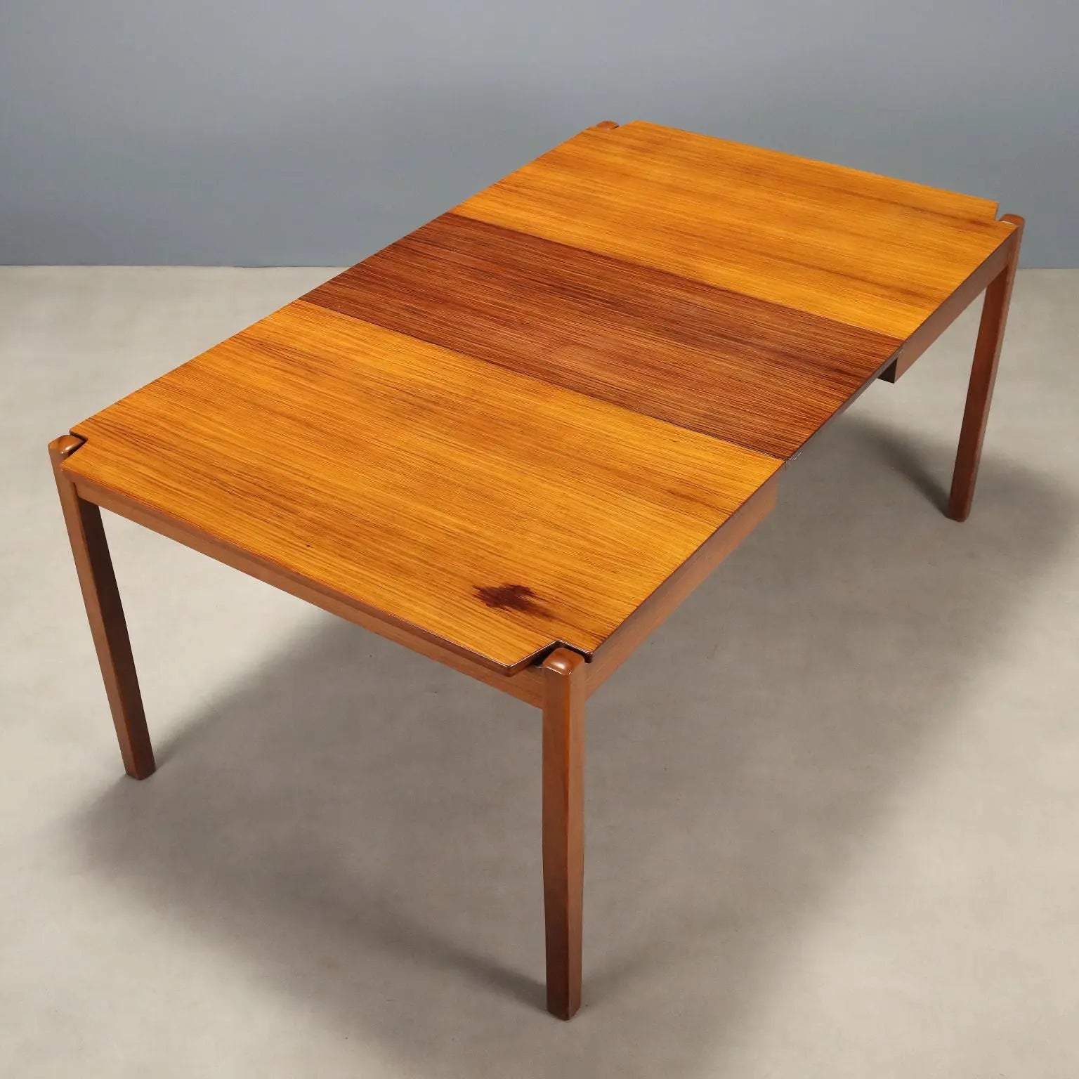 1960s Extendable Exotic Wood Table