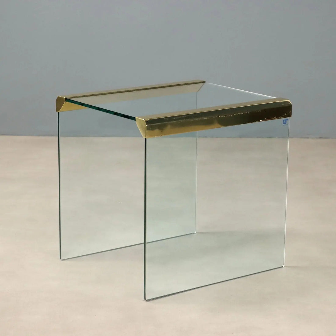 Vintage Coffee Table Gallotti e Radice Glass Design 1960s