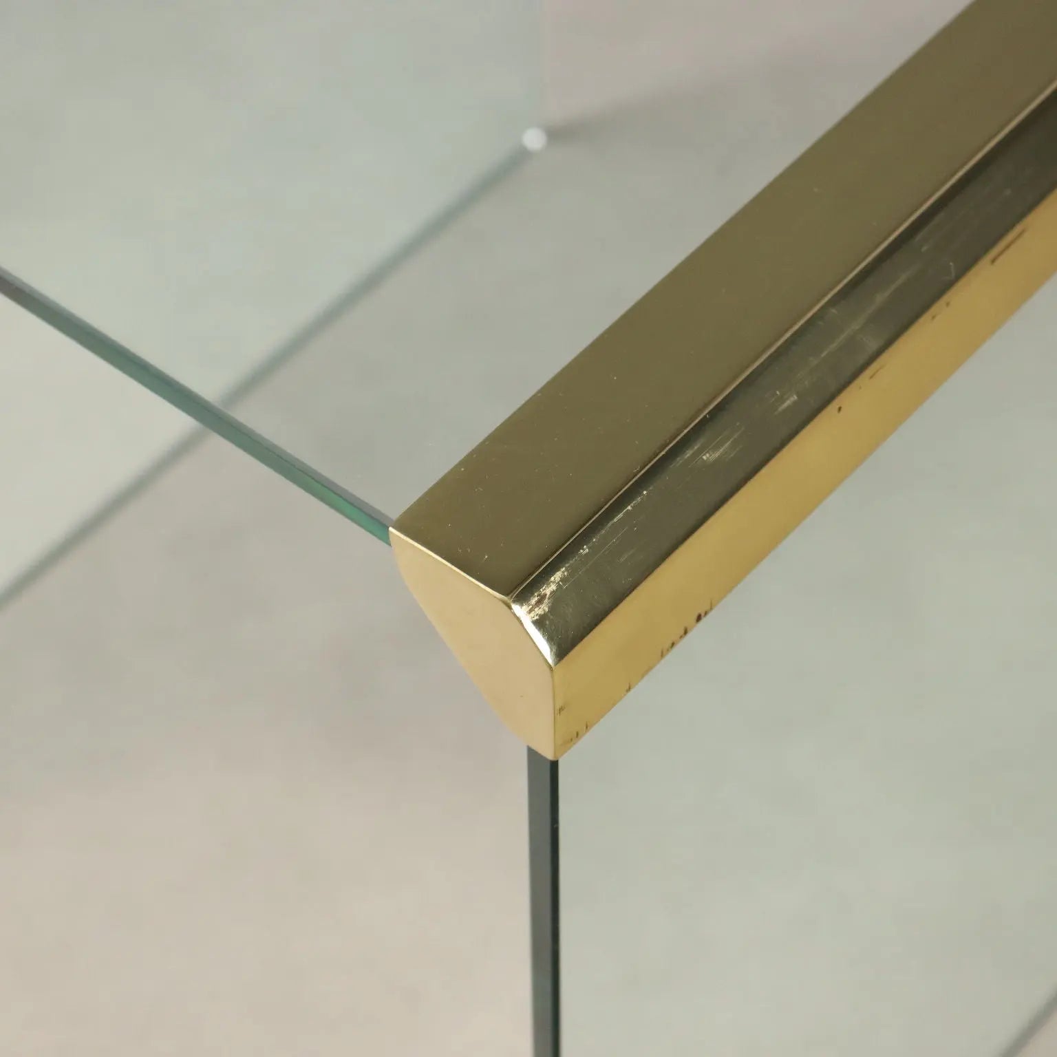 Vintage Coffee Table Gallotti e Radice Glass Design 1960s