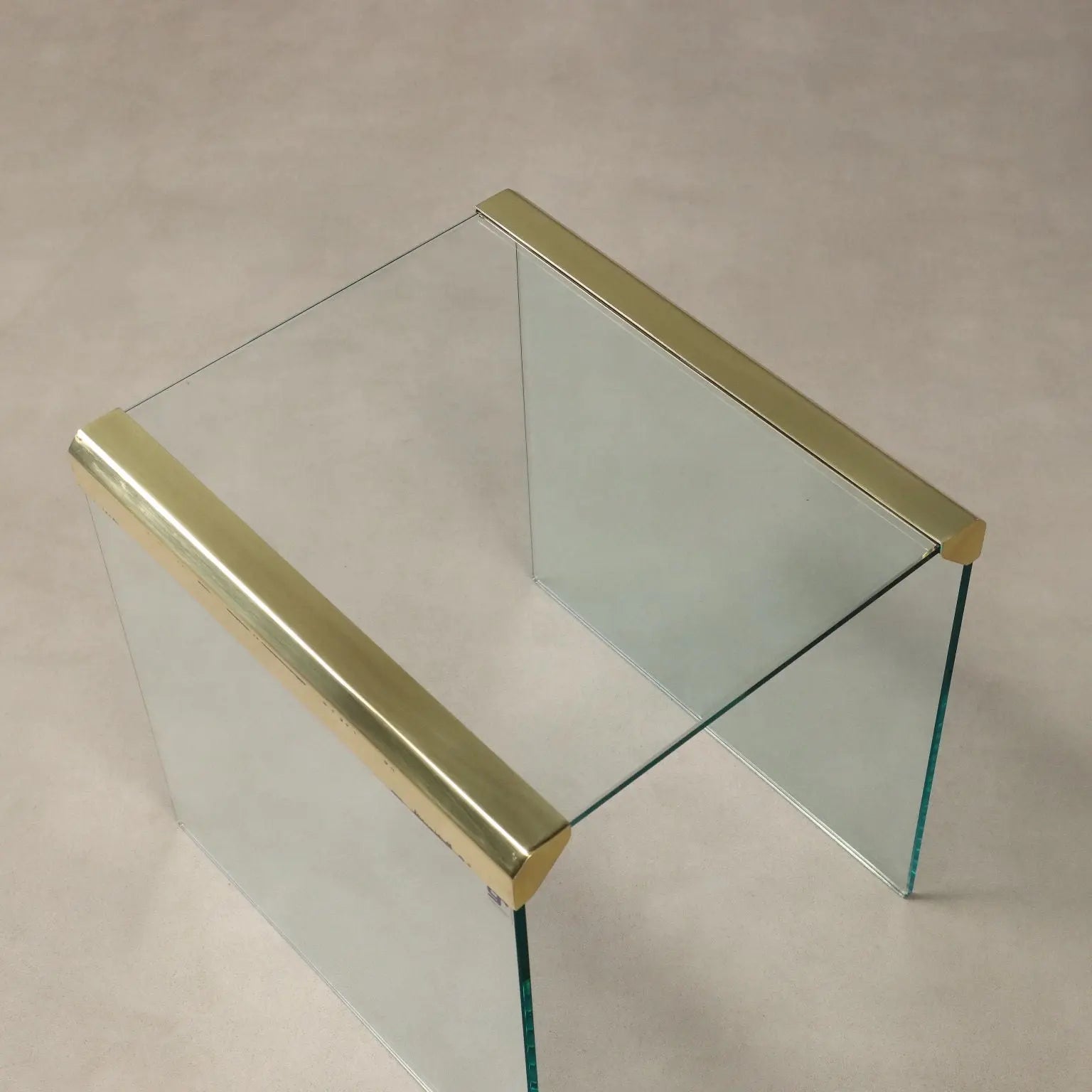 Vintage Coffee Table Gallotti e Radice Glass Design 1960s