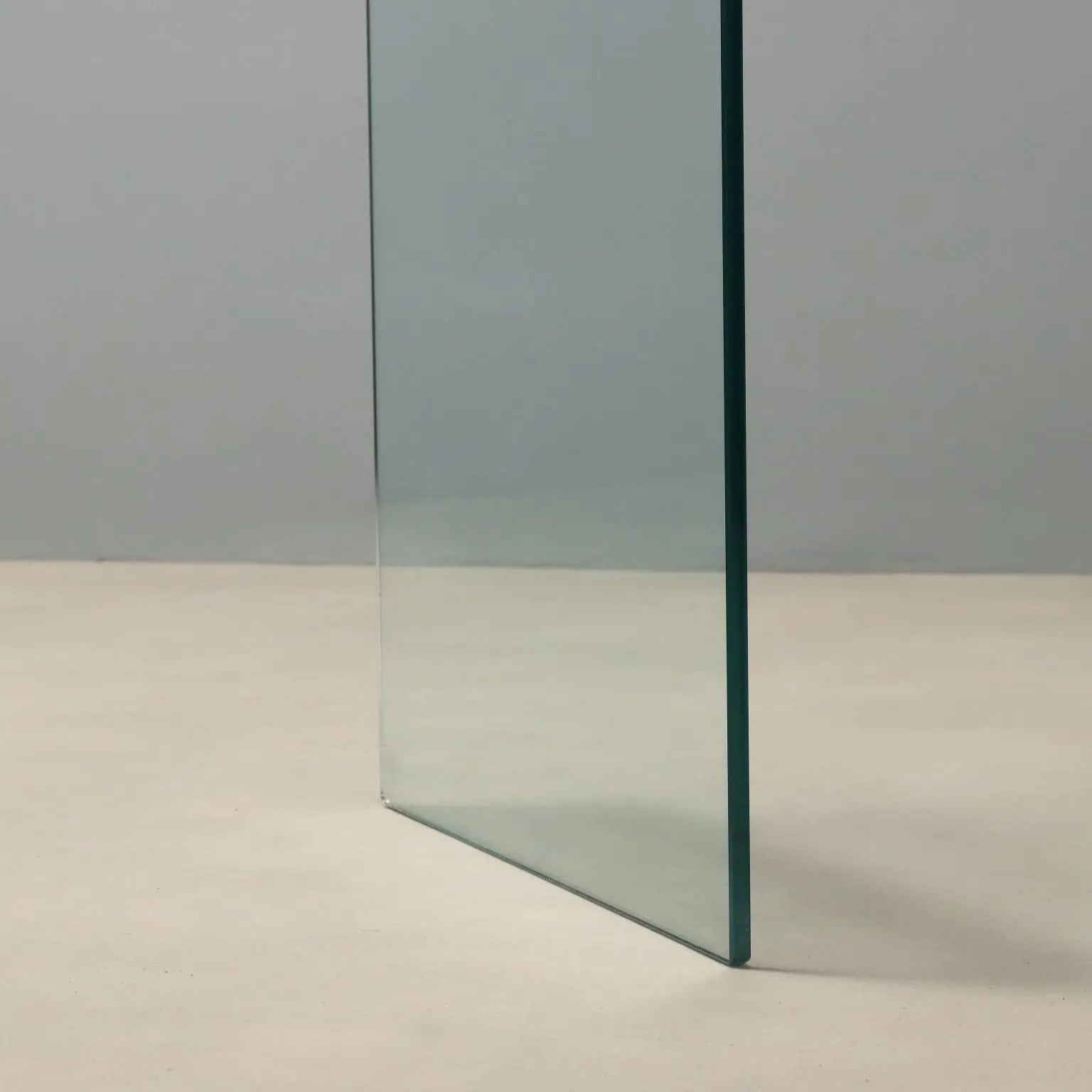 1980s Glass and Brass 'T33' Coffee Table