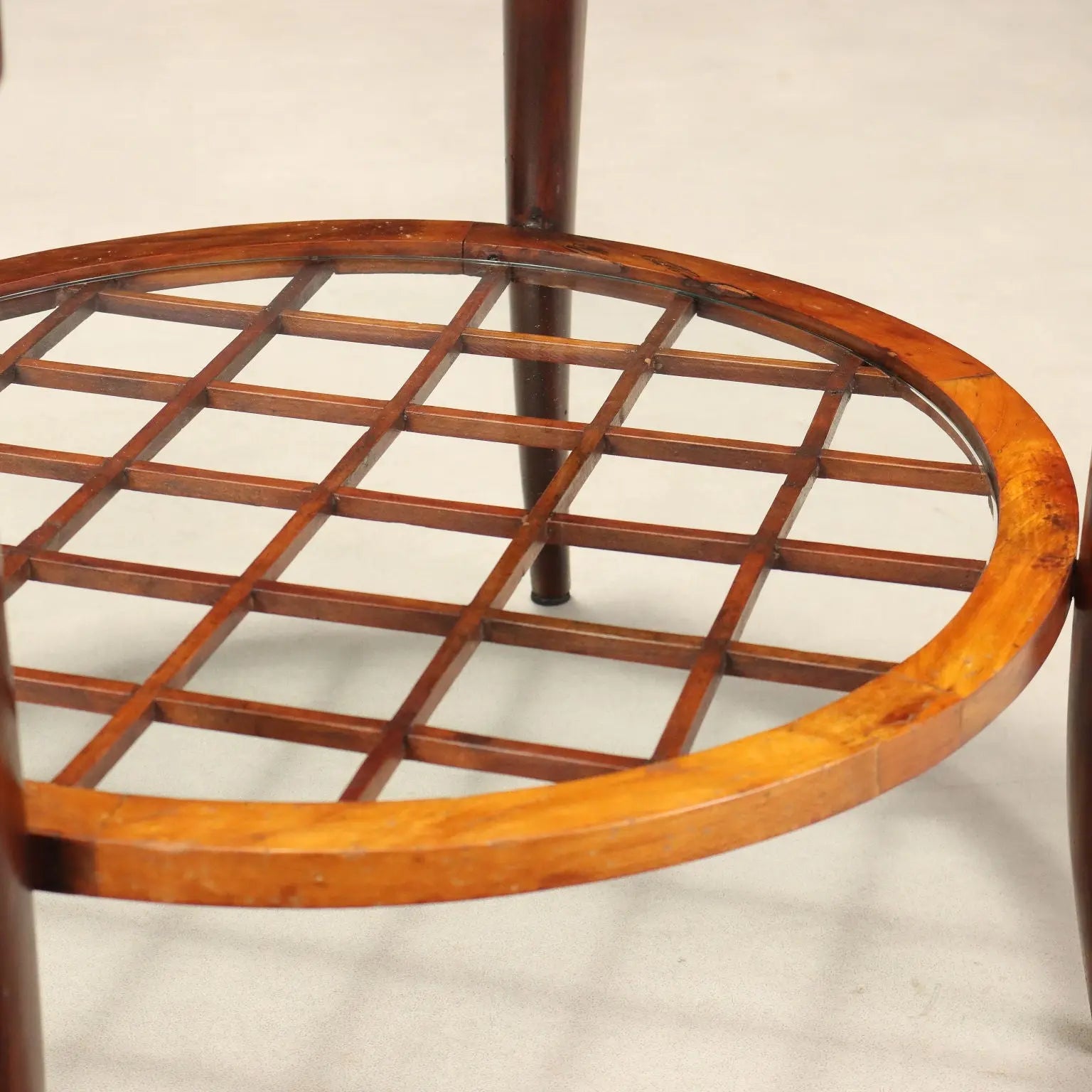 1950s Paolo Buffa Style Wood and Glass Table