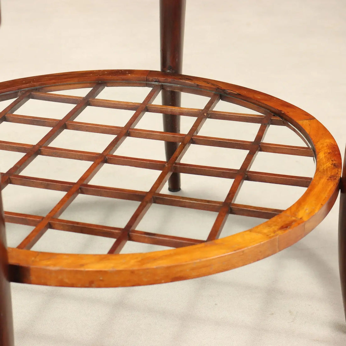 1950s Paolo Buffa Style Wood and Glass Table