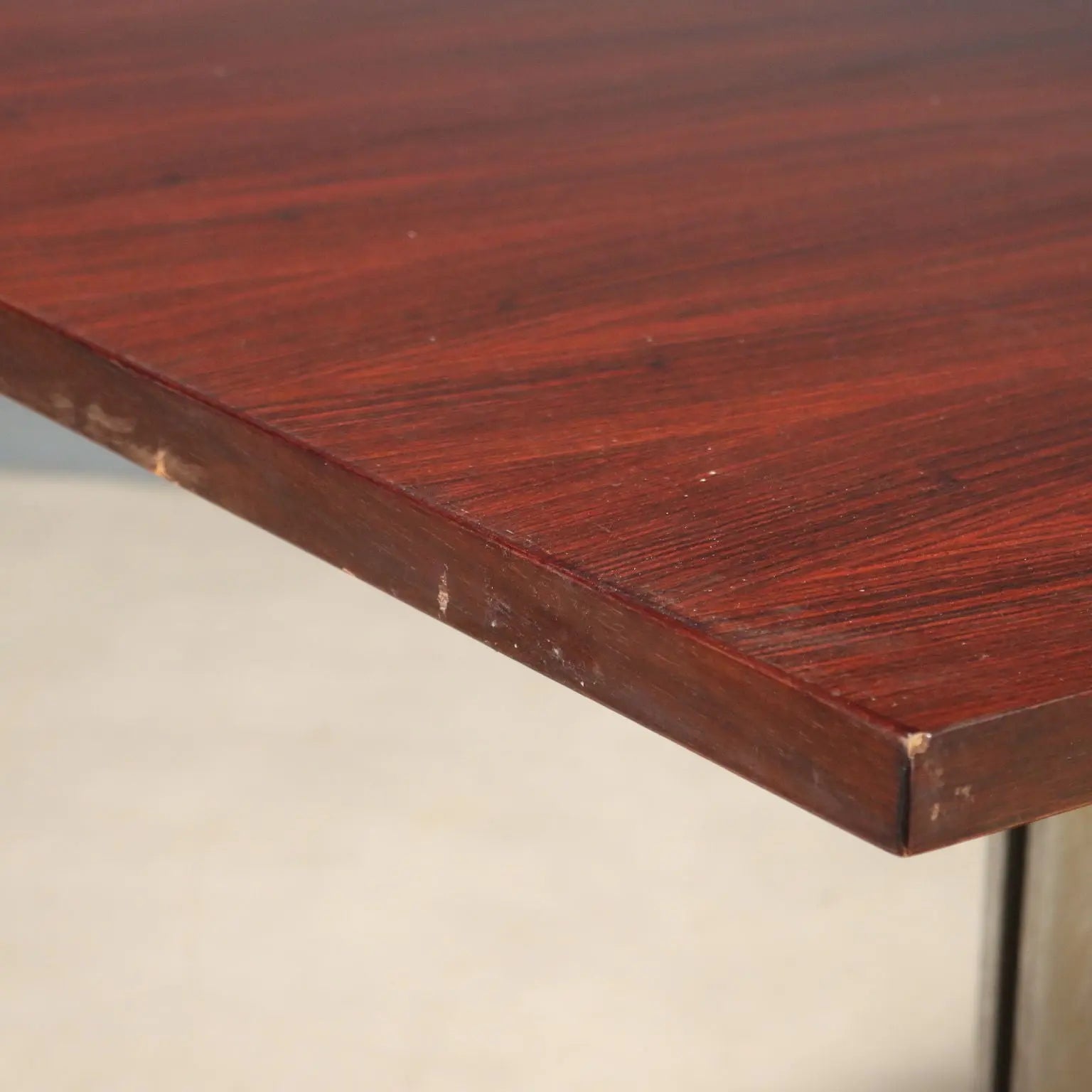 1960s Vintage Table in Metal and Wood